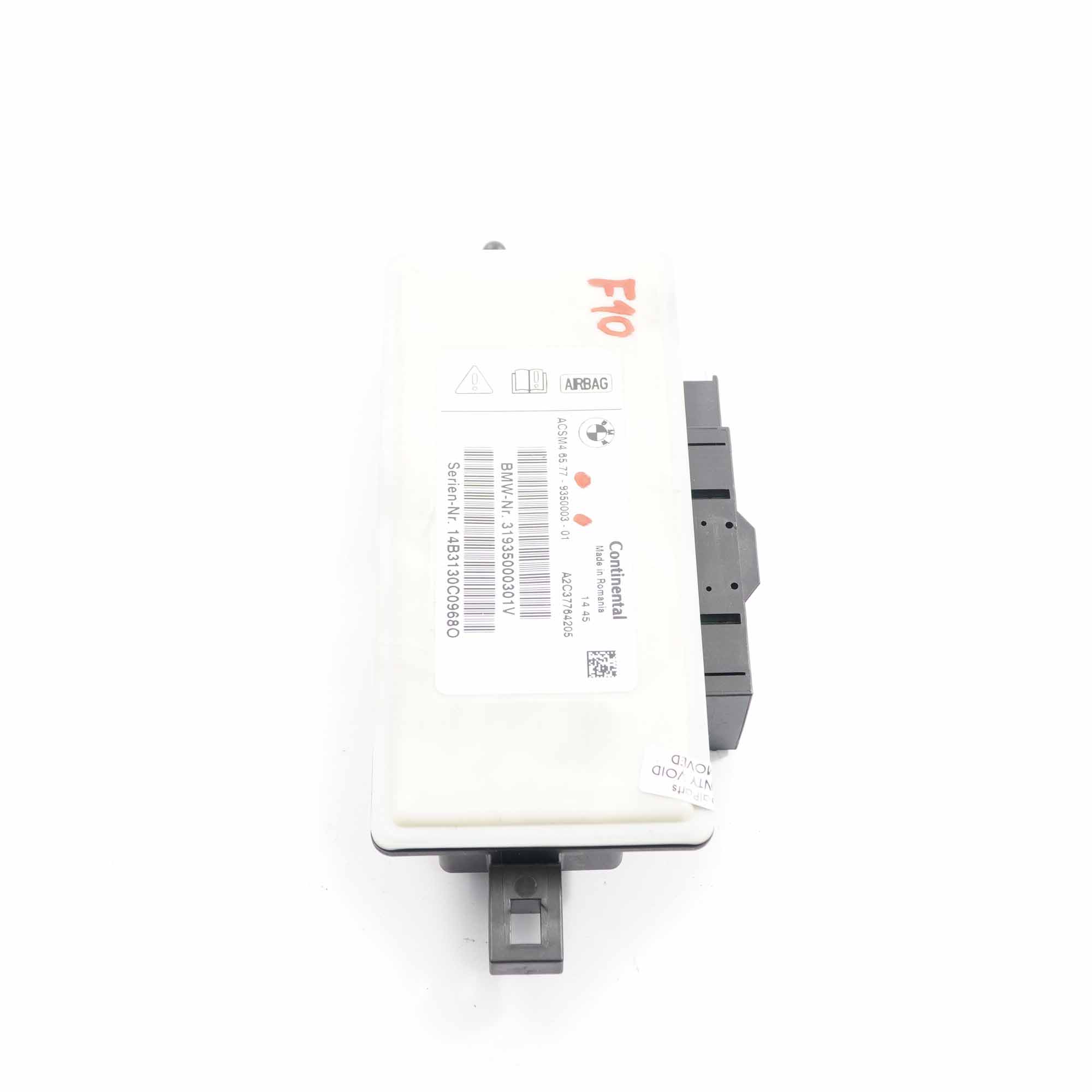 Safety Control Unit BMW F01 LCI F07 F10 F11 F25 Air Module Bag ECU 9350003