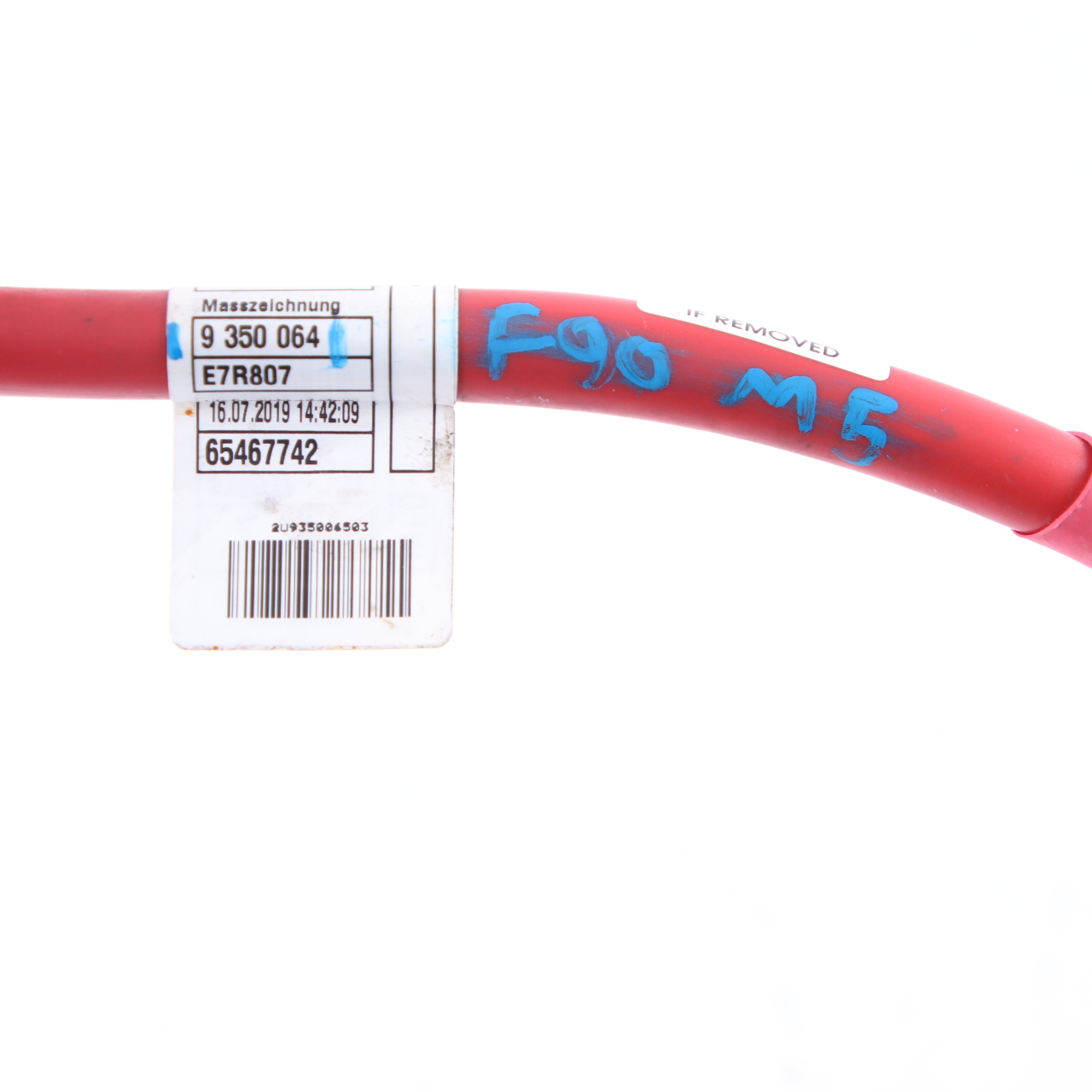 Battery Cable BMW F90 M5 F91 M8 G11 G30 Positive Wiring Plus Pole Red 9350065