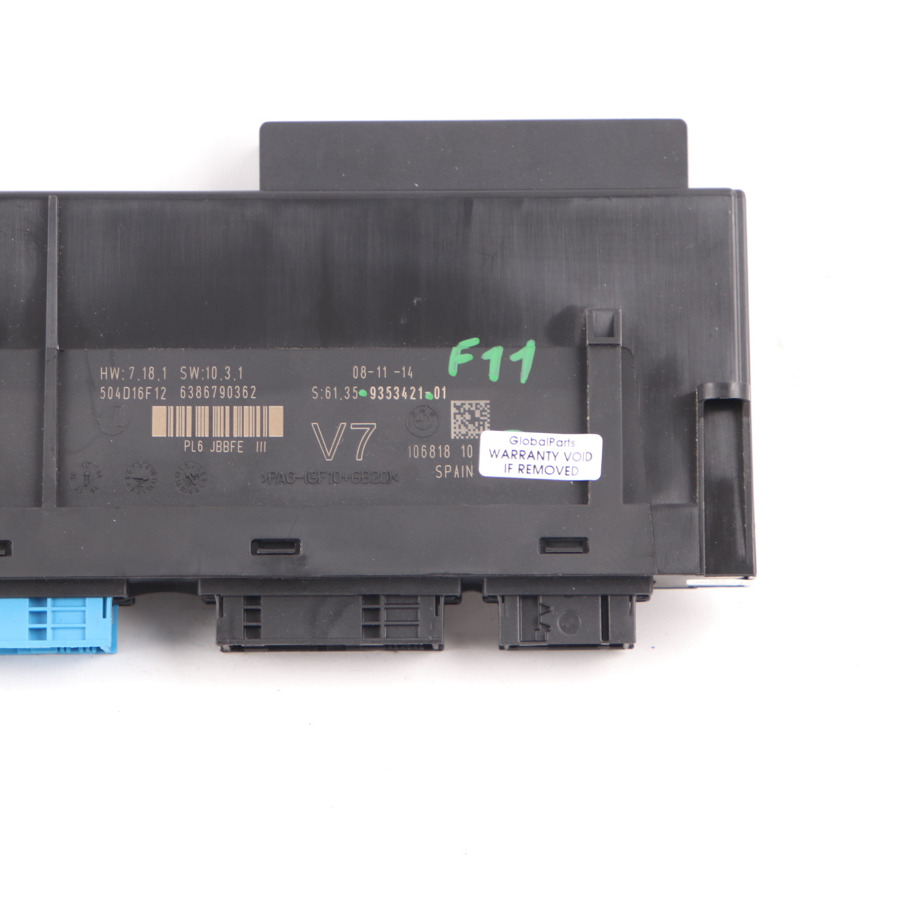 BMW F11 LCI Body Control Module Unit V7 PL6  JBBFE III 9353421