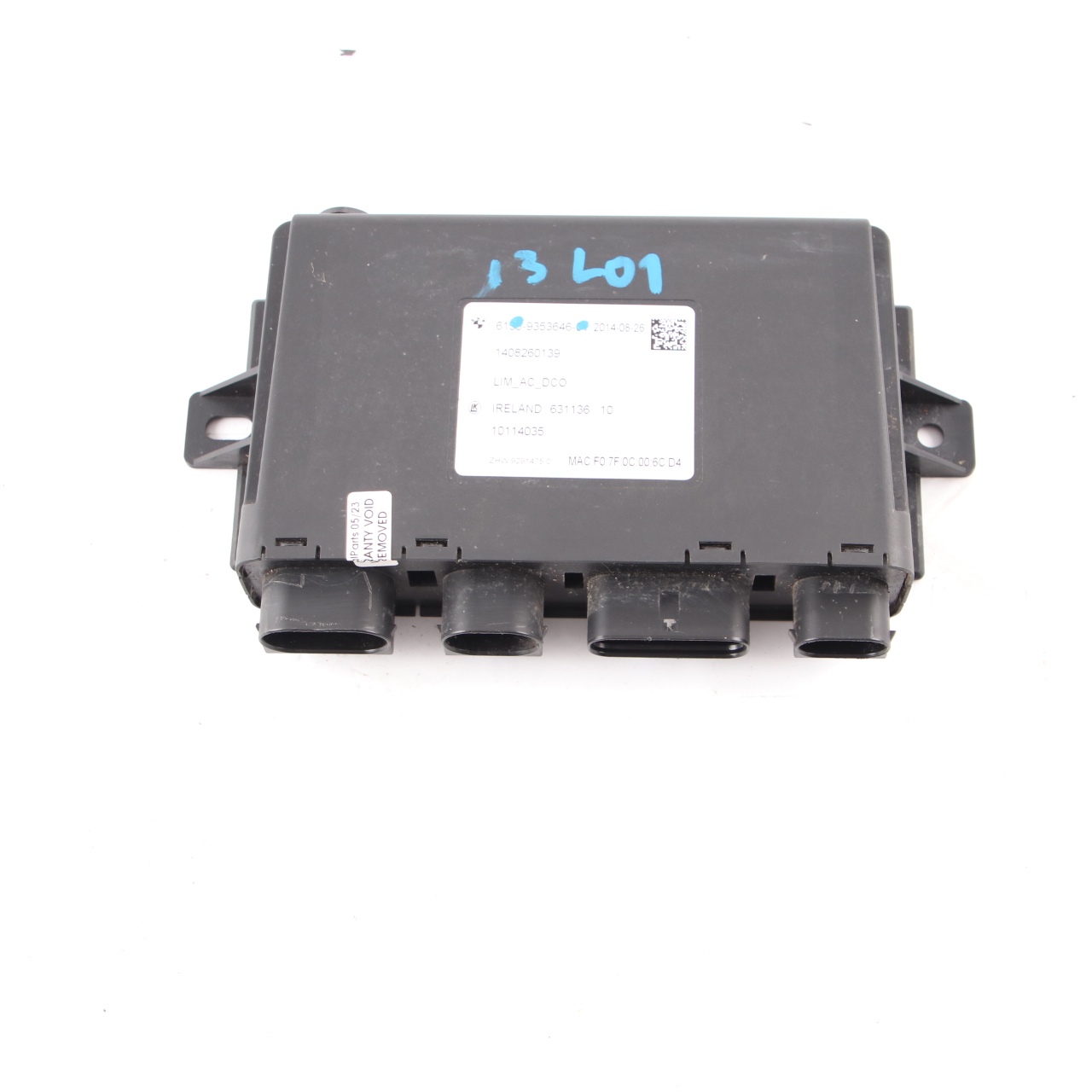 BMW i3 I01 Control Unit Charging Module ECU 9353646