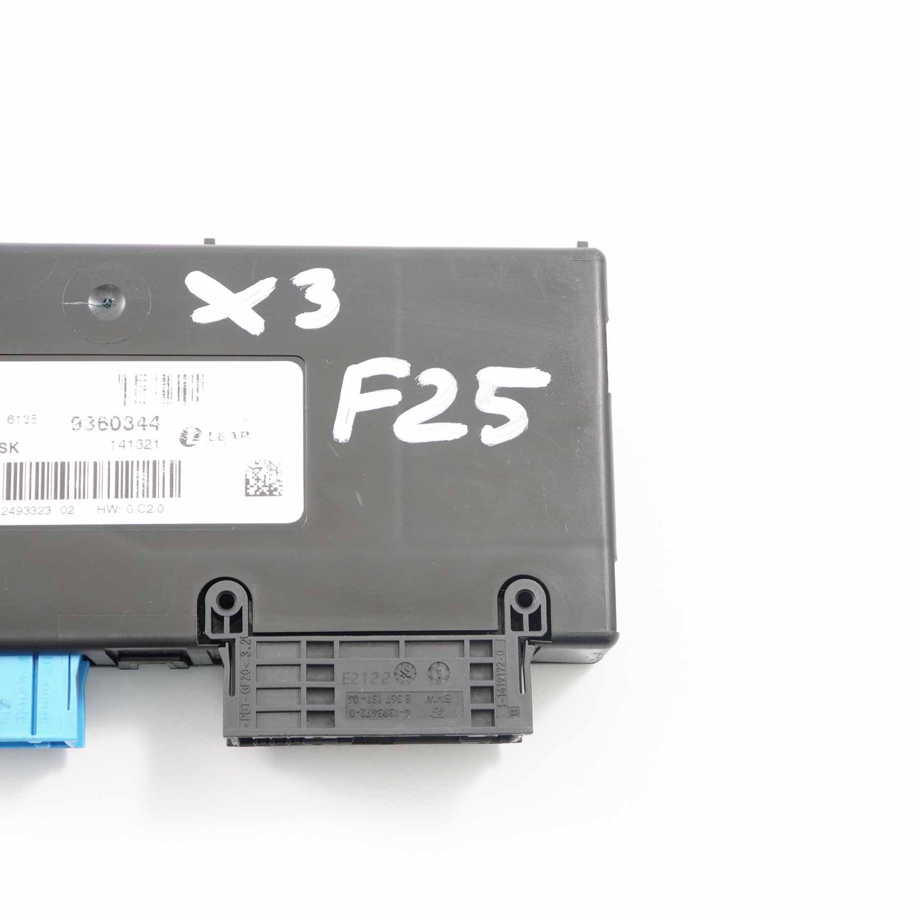 BMW X3 F25 Central Gateway Module Control Unit Lear ZGW-02 4SK 9360344