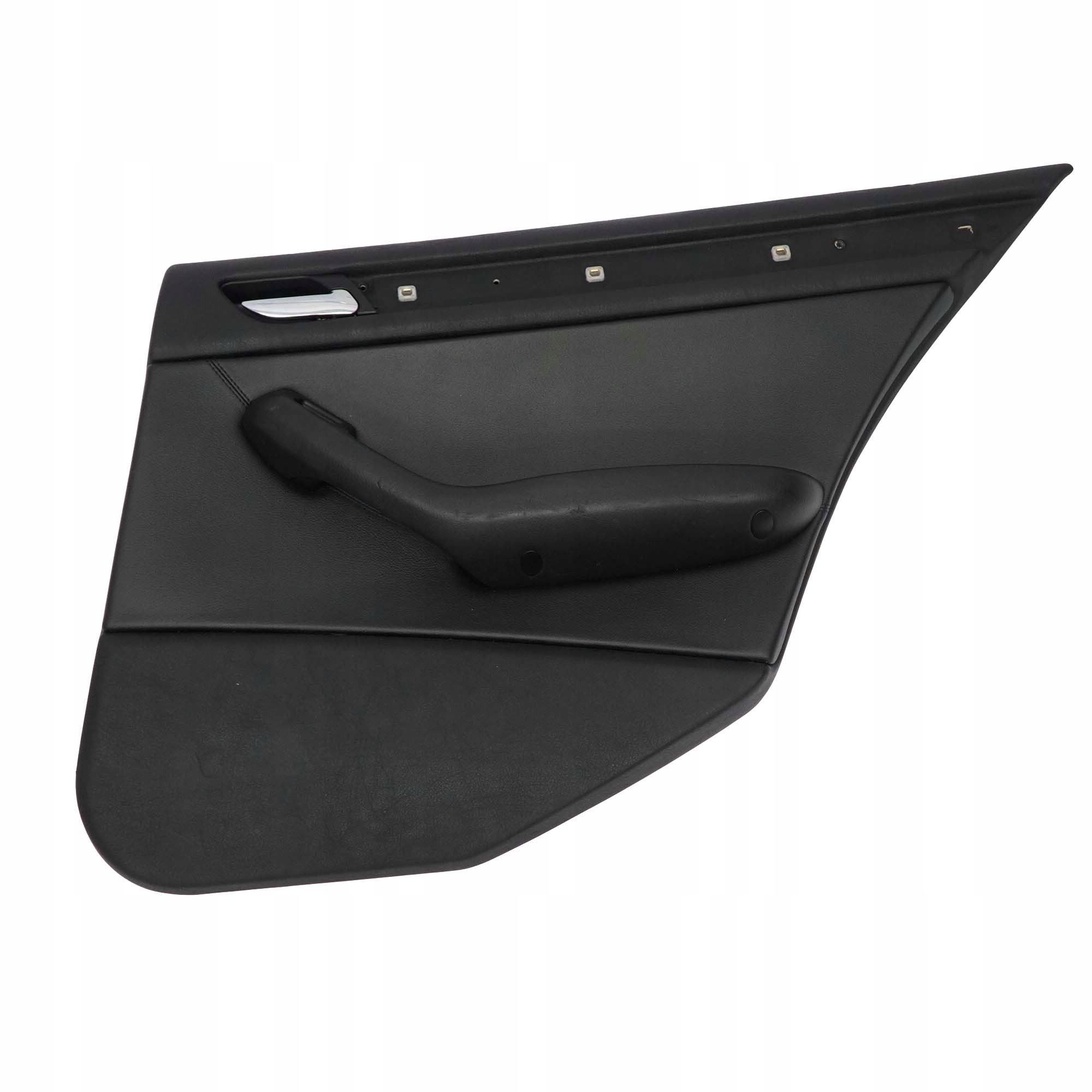 BMW 3 E46 Saloon Rear Right O/S Trim Panel Door Card Leather Montana Black