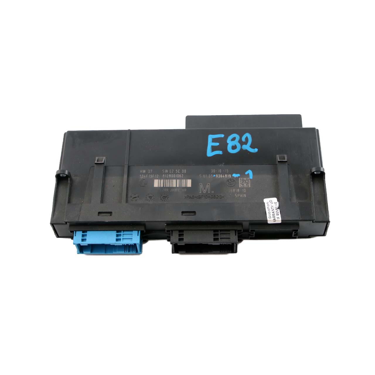 BMW 1 Series E82 ECU Body Control Module M Junction Box PL2RR JBBFE IIIR 9364819