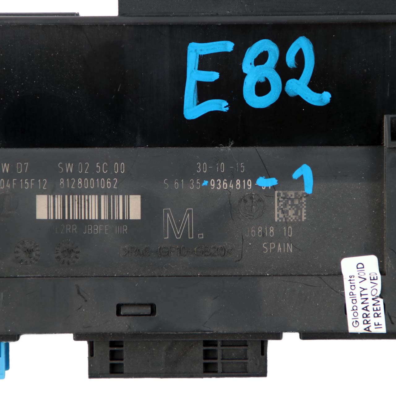 BMW 1 Series E82 ECU Body Control Module M Junction Box PL2RR JBBFE IIIR 9364819