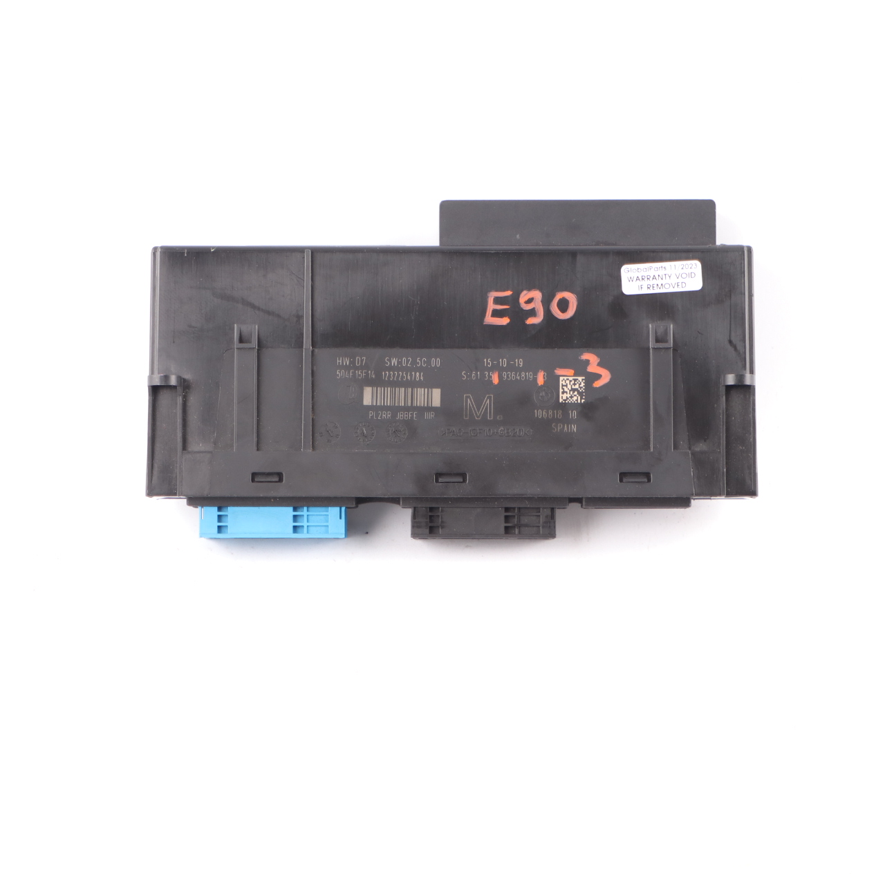 BMW E90 Body Control Module M Junction Box PL2RR JBBFE IIIR ECU 9364819