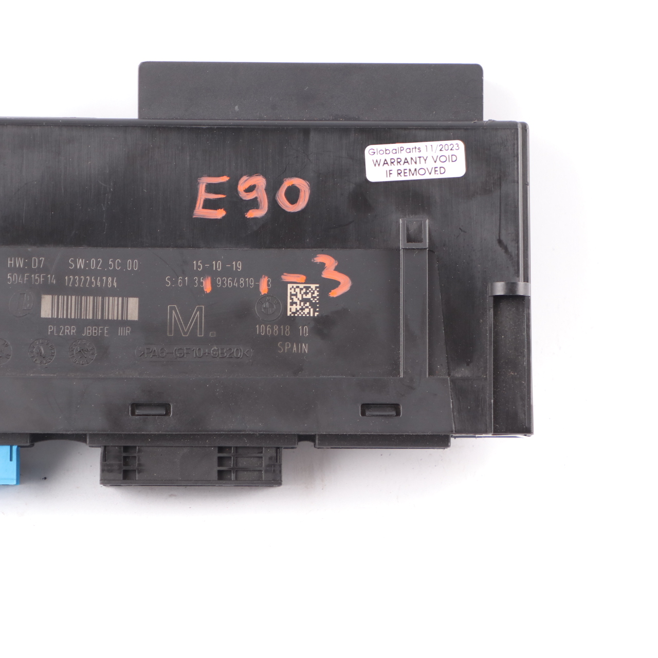 BMW E90 Body Control Module M Junction Box PL2RR JBBFE IIIR ECU 9364819