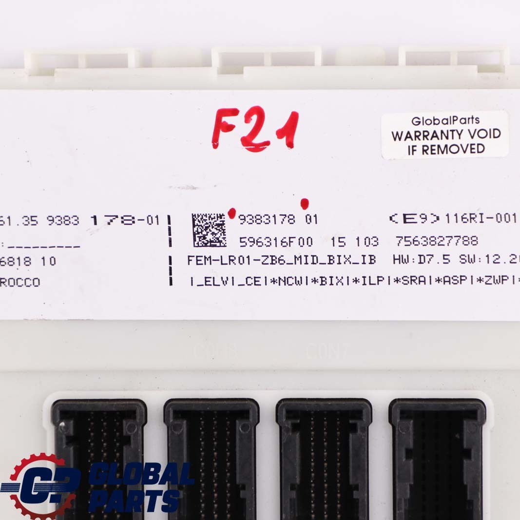 BMW F20 F21 F22 F30 F31 F32 F36 Module Control Unit FEM 9383178