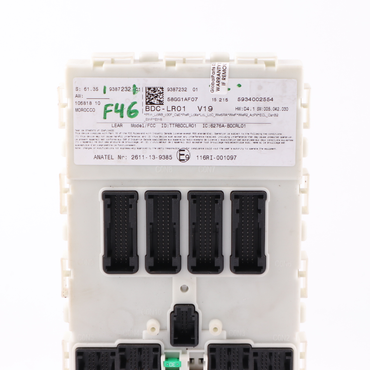 BMW F45 F46 Body Domain Controller BDC Control Unit Module LR01 ECU 9387232