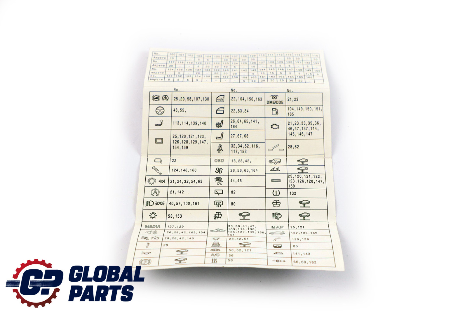 BMW 1 2 Series F20 F21 F30 Map Fuse Grouping 9389074