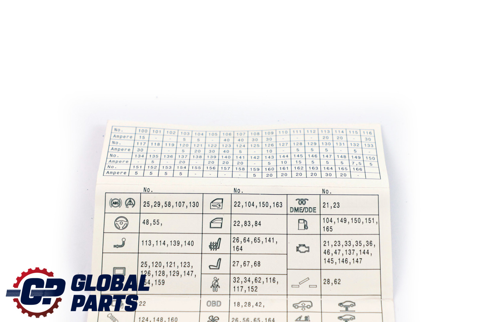 BMW 1 2 Series F20 F21 F30 Map Fuse Grouping 9389074