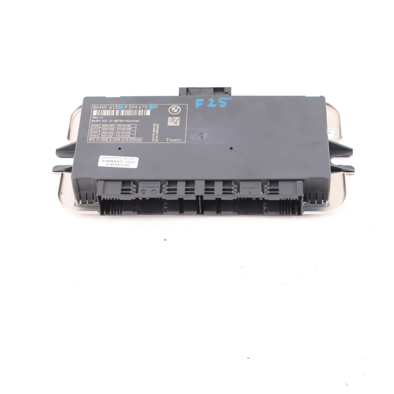 BMW F25 Footwell Light Control Module ECU Unit FRM3 III TEMIC 9394670