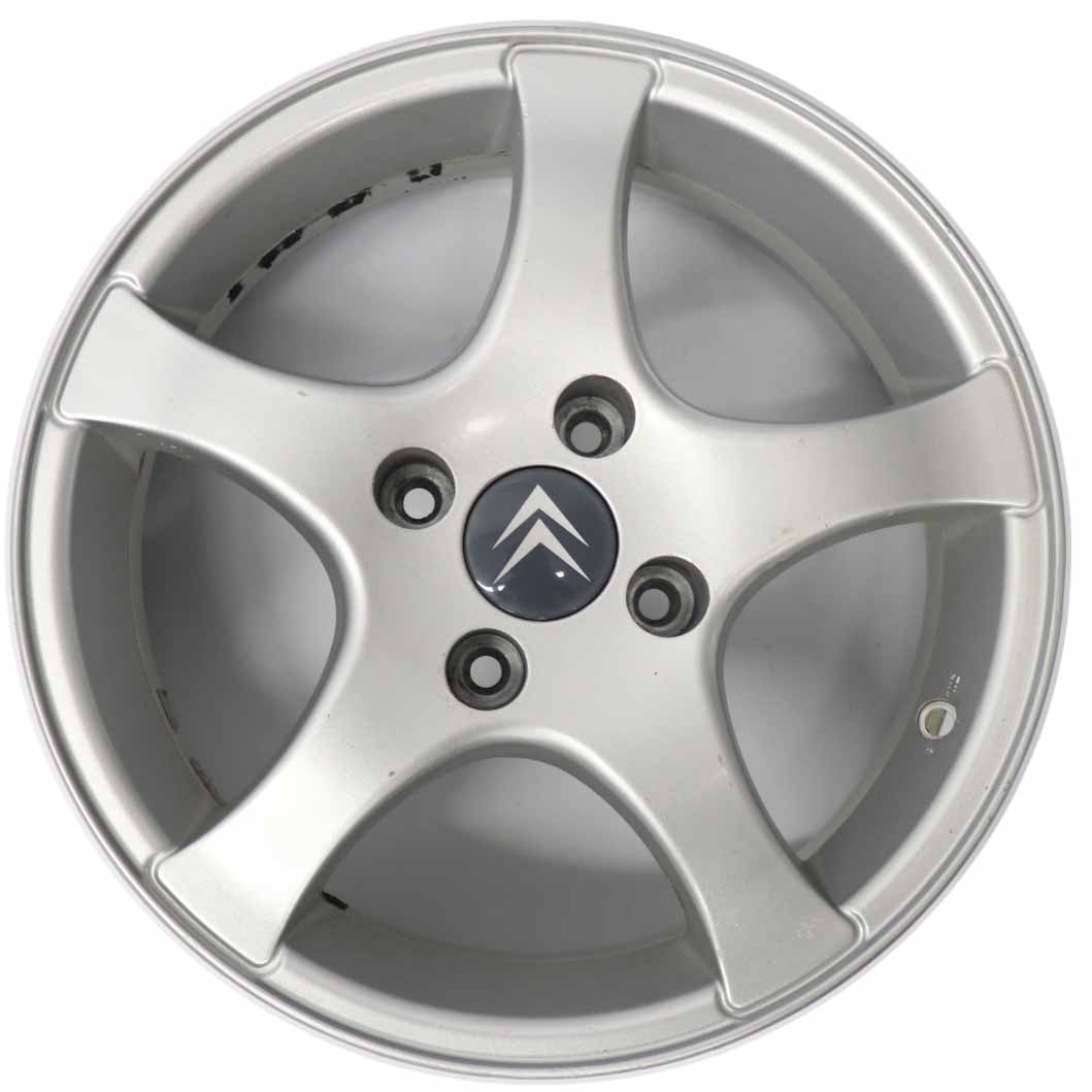 Citroen Silver Alloy Wheel Rim 4x108 15" ET:18 6J 940654