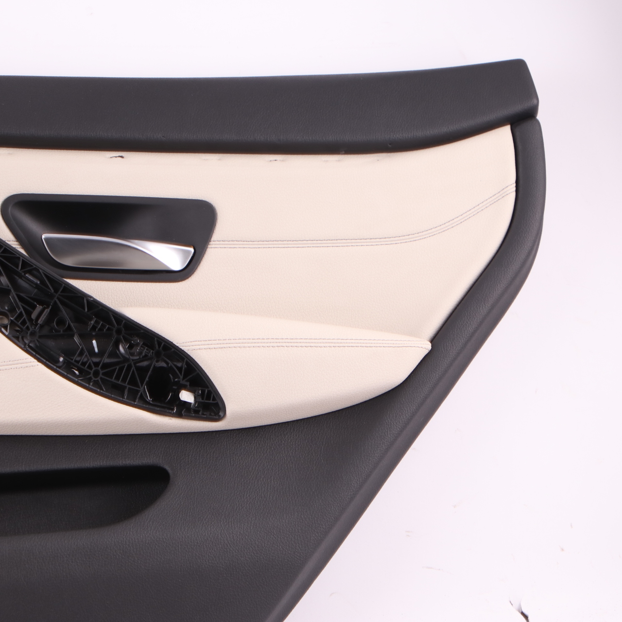 BMW F36 LCI Door Card Trim Rear Right O/S Panelling Lining Leather Ivory White 