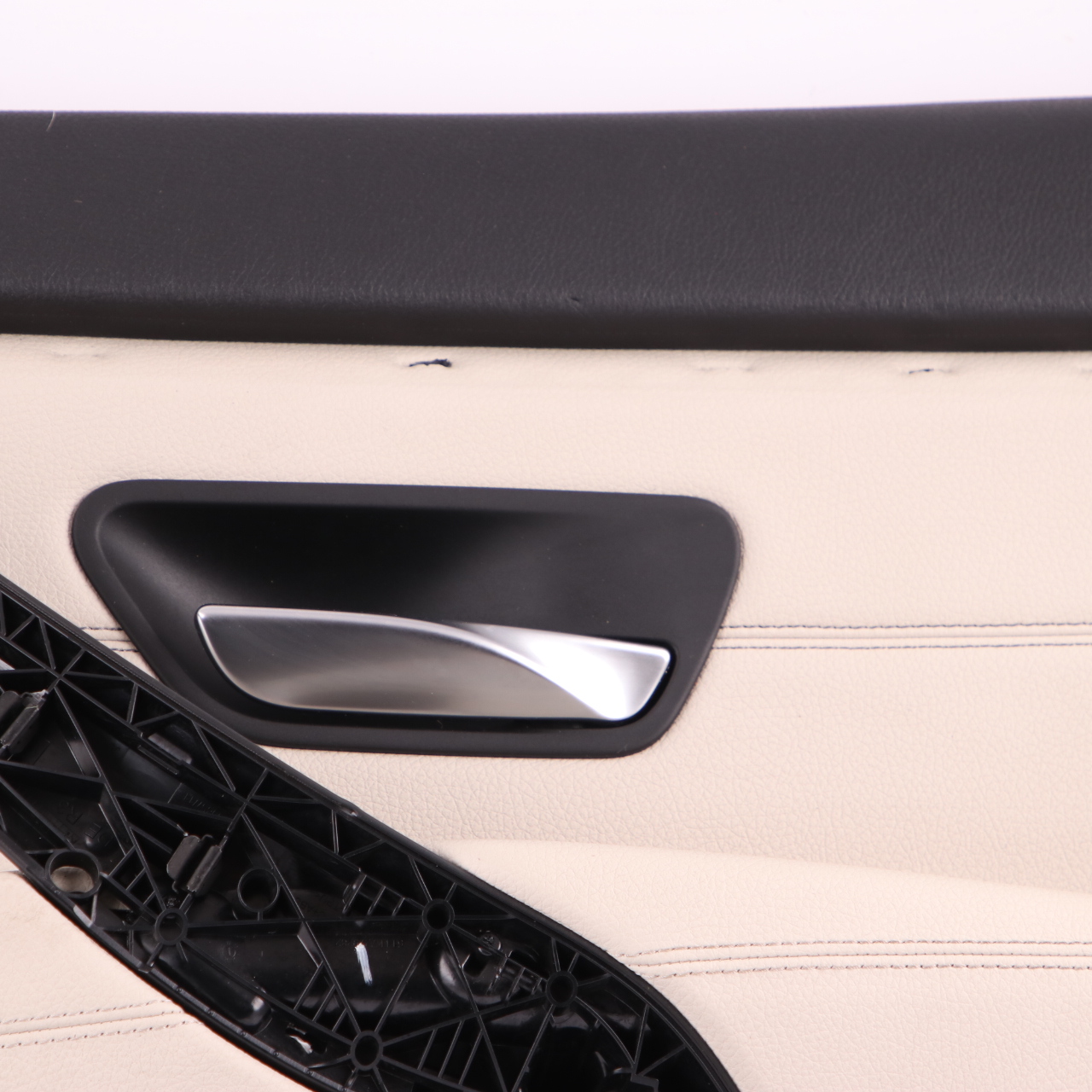 BMW F36 LCI Door Card Trim Rear Right O/S Panelling Lining Leather Ivory White 