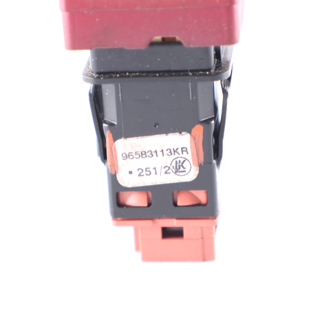 Peugeot Partner Hazard Warning Light Switch Button 96583113KR