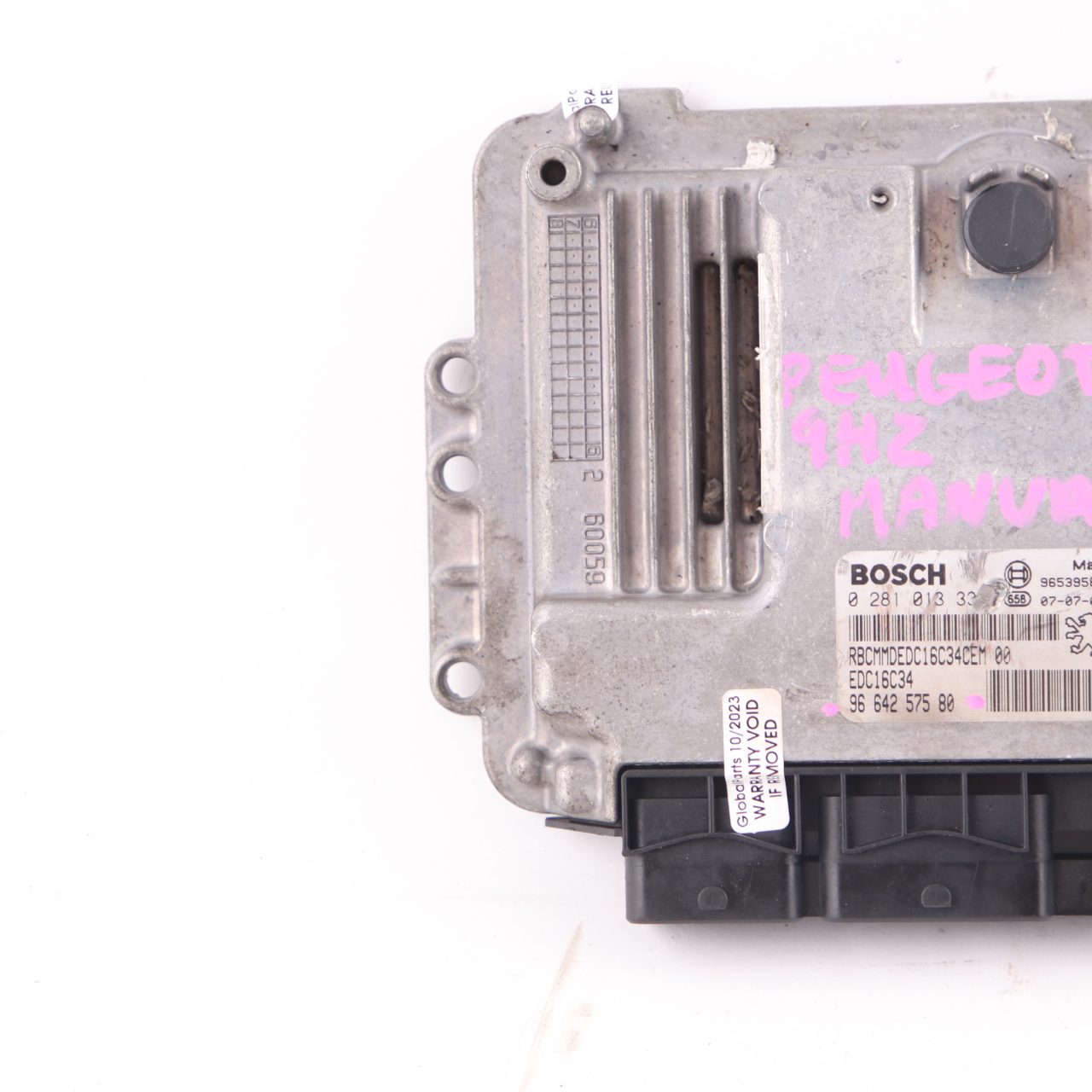 Peugeot 307 SW 9HZ 1.6 Diesel Engine Control Unit ECU Module 9664257580 Manual 