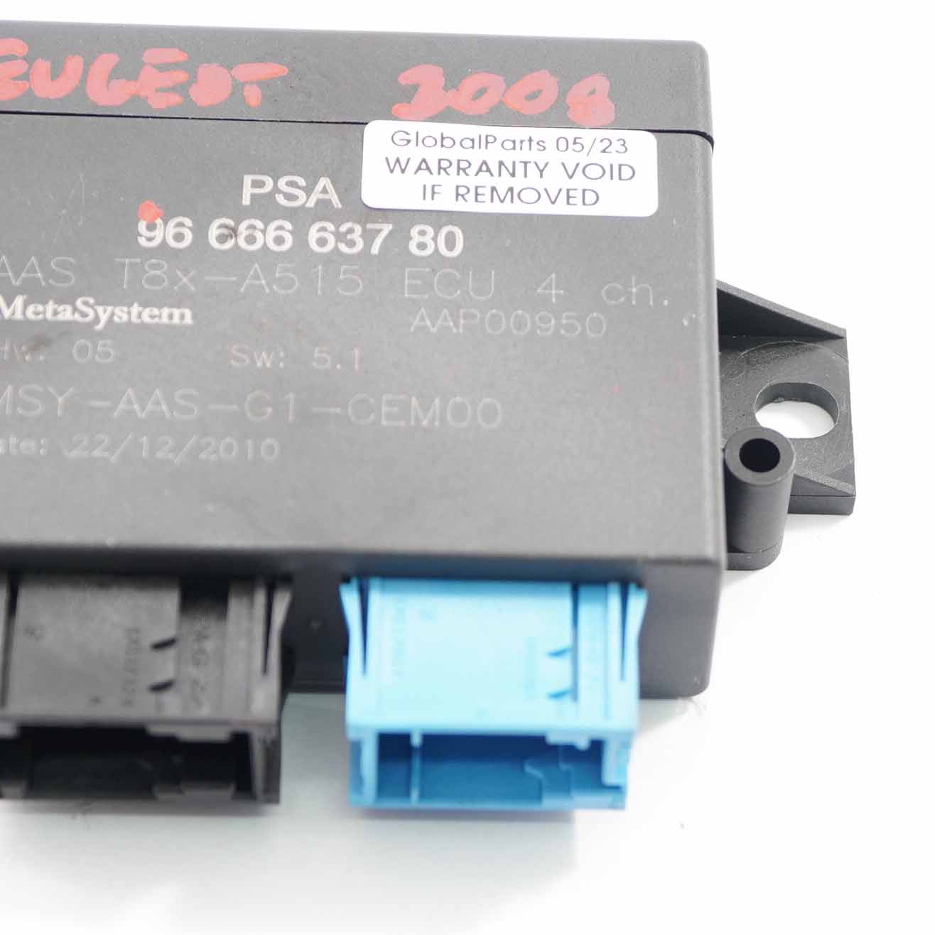 Peugeot 3008 PDC Module Parking Distance Control Unit ECU 9666663780