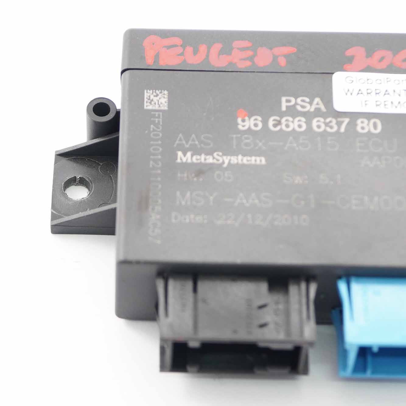 Peugeot 3008 PDC Module Parking Distance Control Unit ECU 9666663780