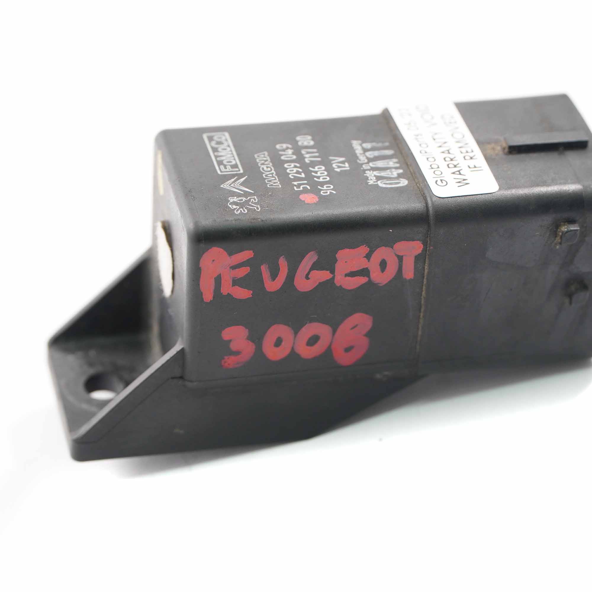 Peugeot Citroen Ford Volvo Relay Glow Plug Module 8 Pins Unit Black 9666671780