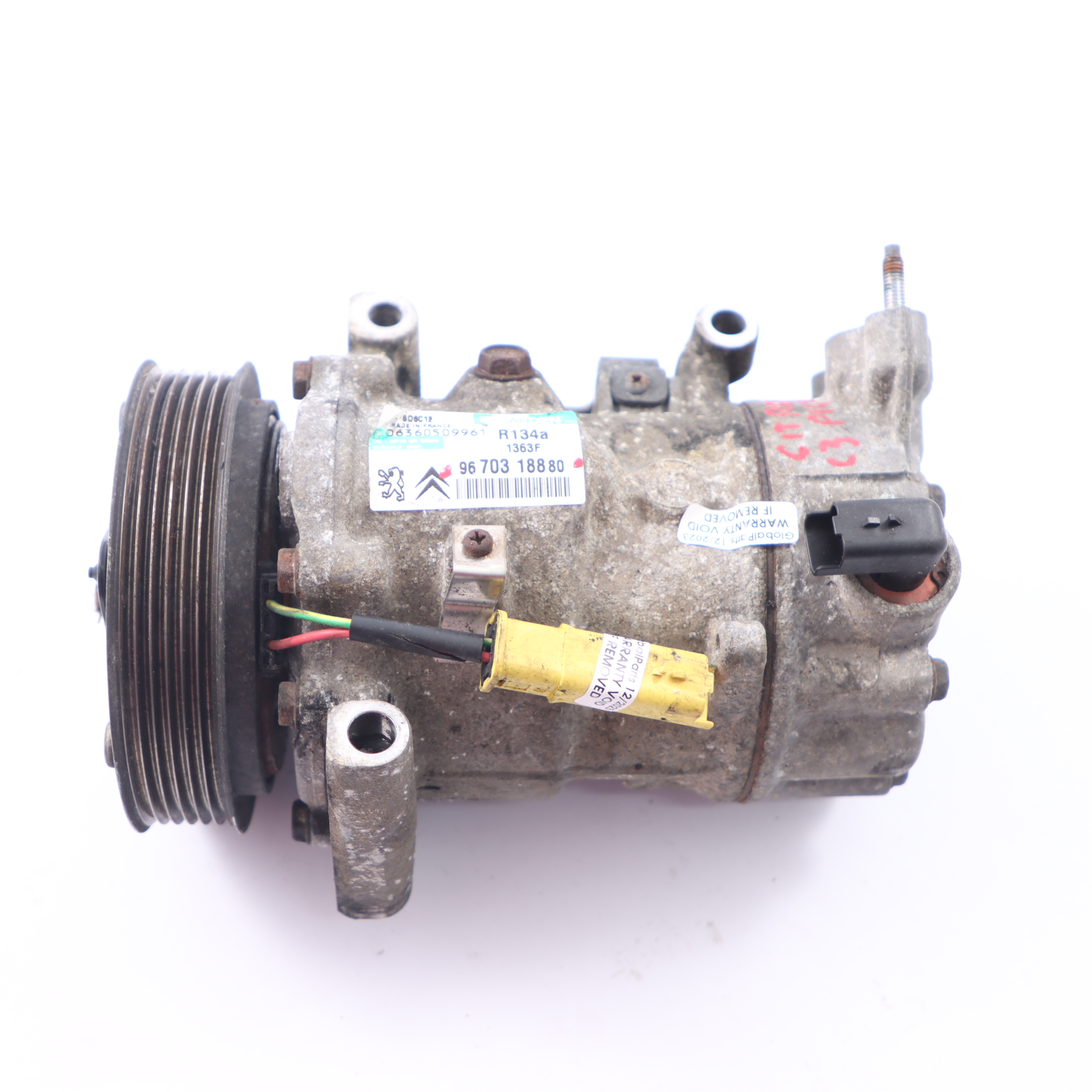 Citroen C3 1.6 HDI Air Conditioning Compressor Air Con A/C Pump 9670318880