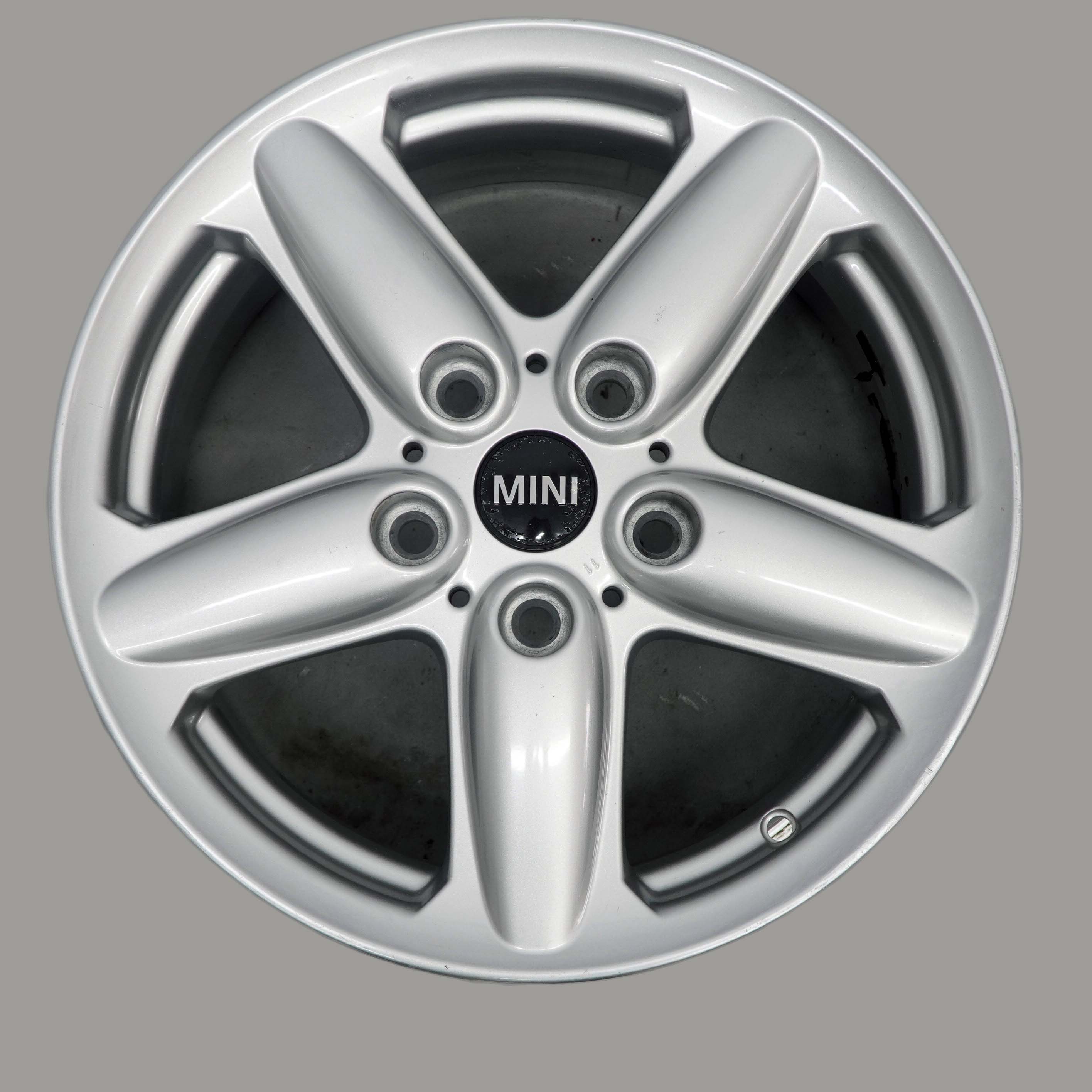 Mini Cooper R60 Silver Wheel Alloy Rim 16" 6,5J ET:46 5-Star Single Spoke 124