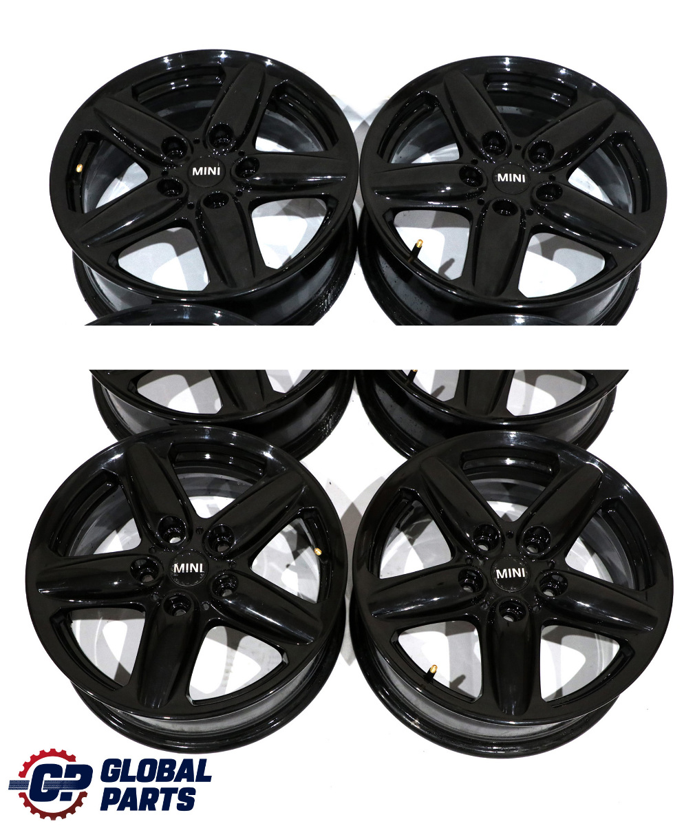 Mini Cooper R60 Complete Set 4x Wheel Rim 16" 6,5J ET:46 5-Star Single Spoke