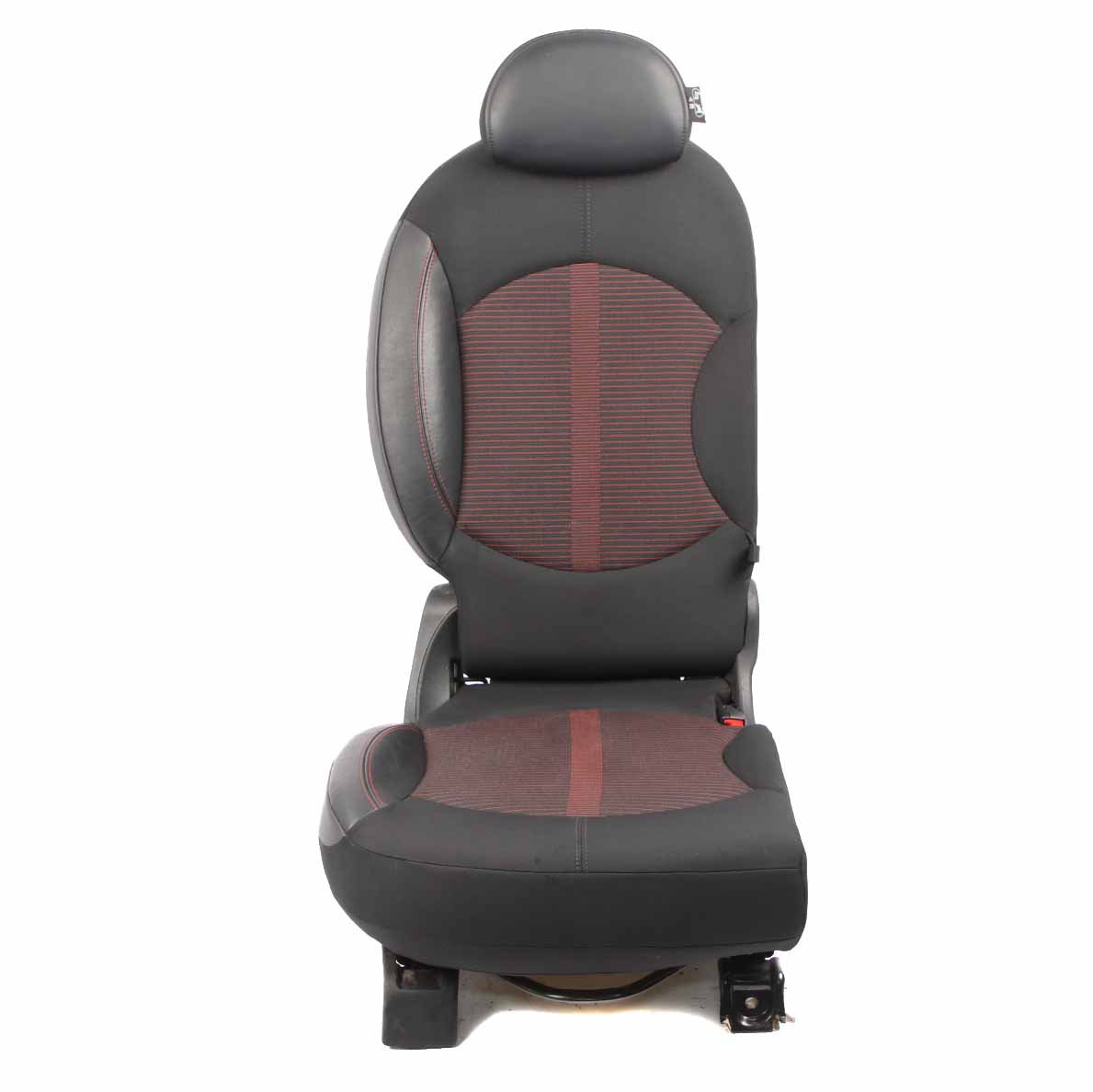 Mini R60 Rear Seat Folding Right O/S Countryman Cloth Leather Parallel Lines Red