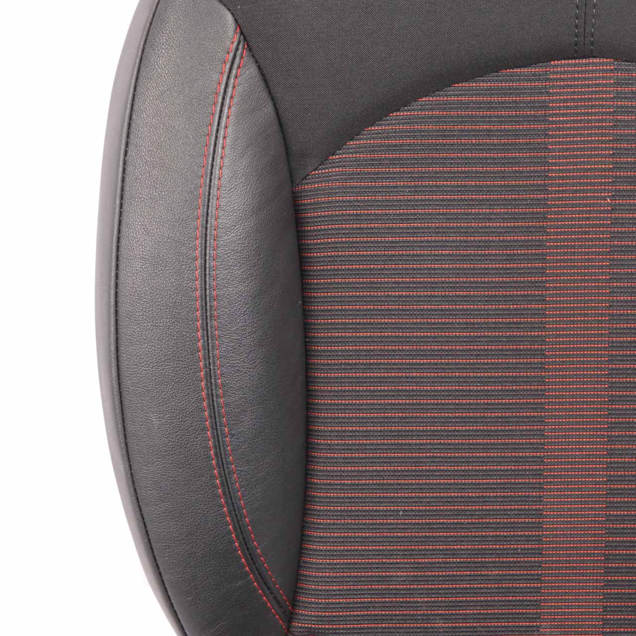 Mini R60 Rear Seat Folding Right O/S Countryman Cloth Leather Parallel Lines Red