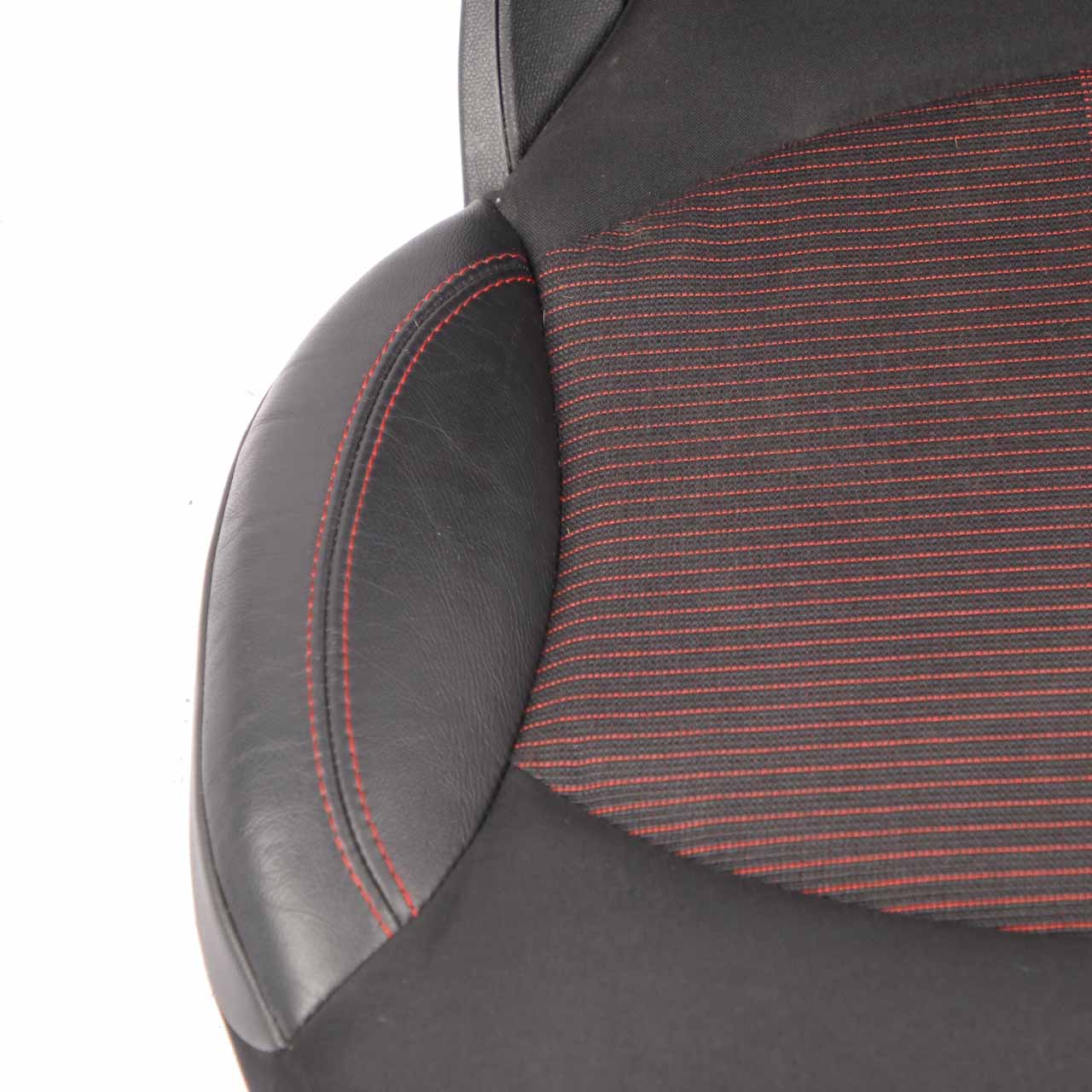 Mini R60 Rear Seat Folding Right O/S Countryman Cloth Leather Parallel Lines Red