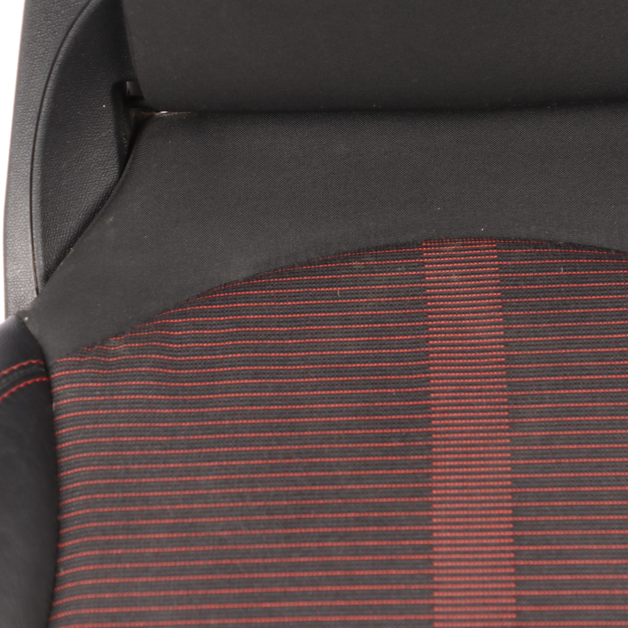 Mini R60 Rear Seat Folding Right O/S Countryman Cloth Leather Parallel Lines Red