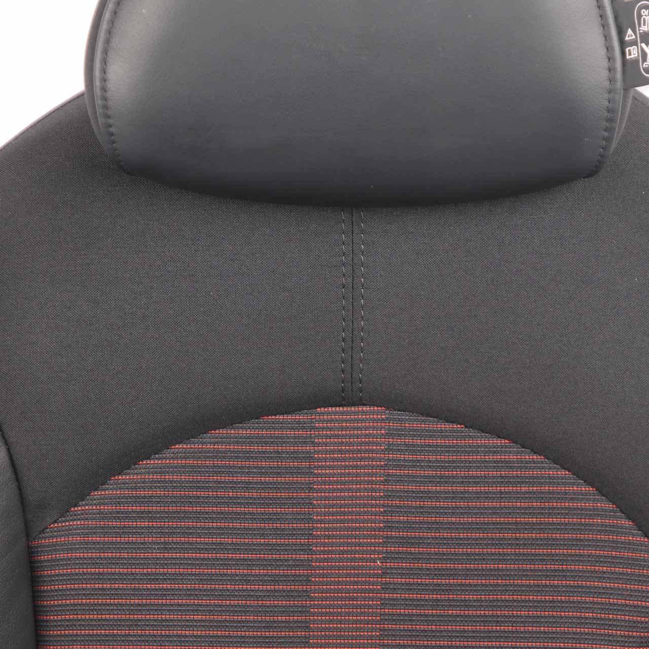 Mini R60 Rear Seat Folding Right O/S Countryman Cloth Leather Parallel Lines Red