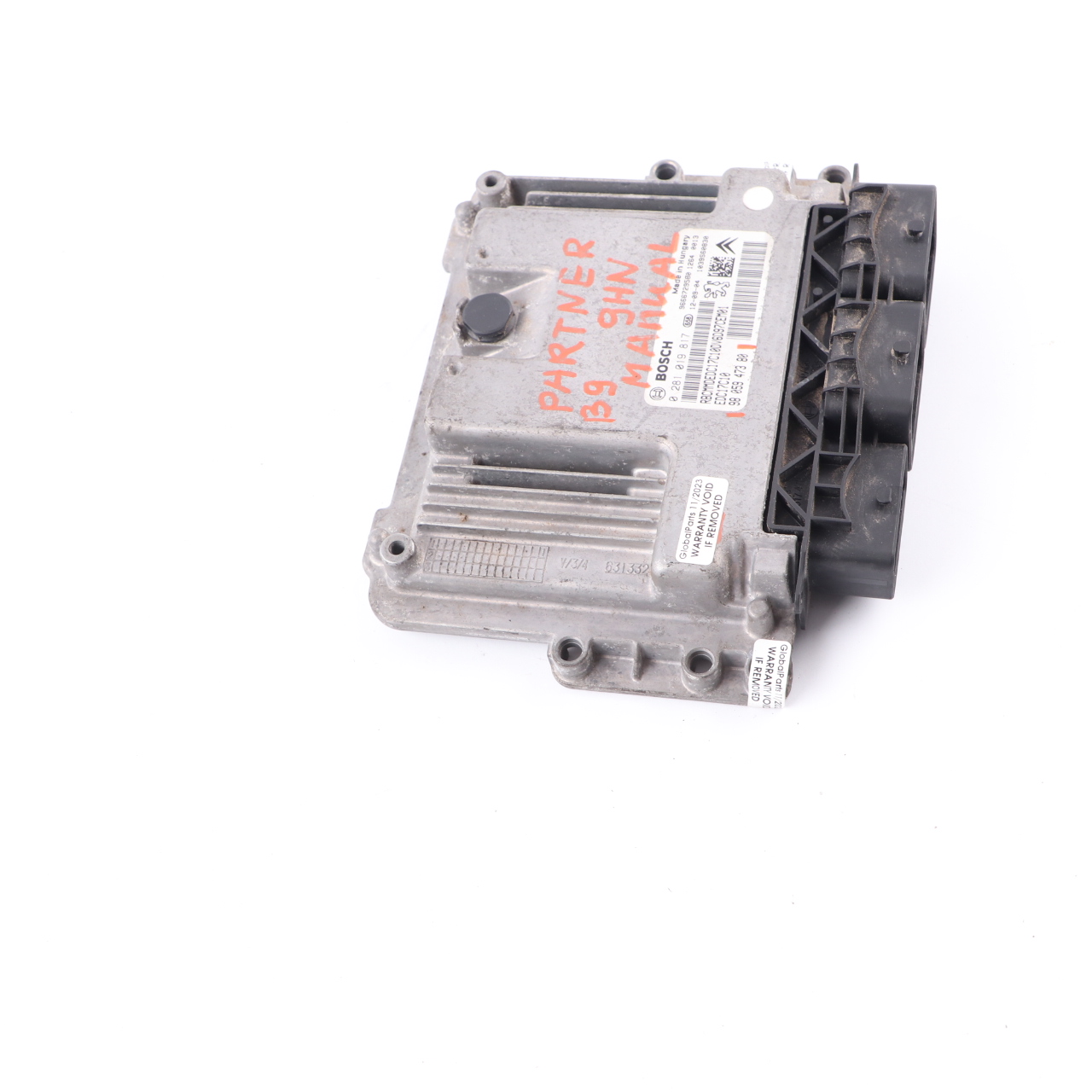 Peugeot Partner B9 9HN 1.6 HDI Engine Control Unit Module ECU Manual 9805947380