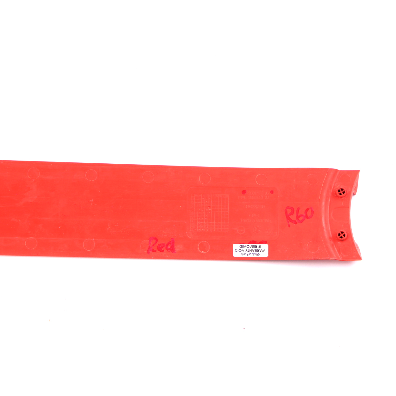 Mini Countryman R60 Centre Console Mat Insert Long Rail Pure Red 9801474