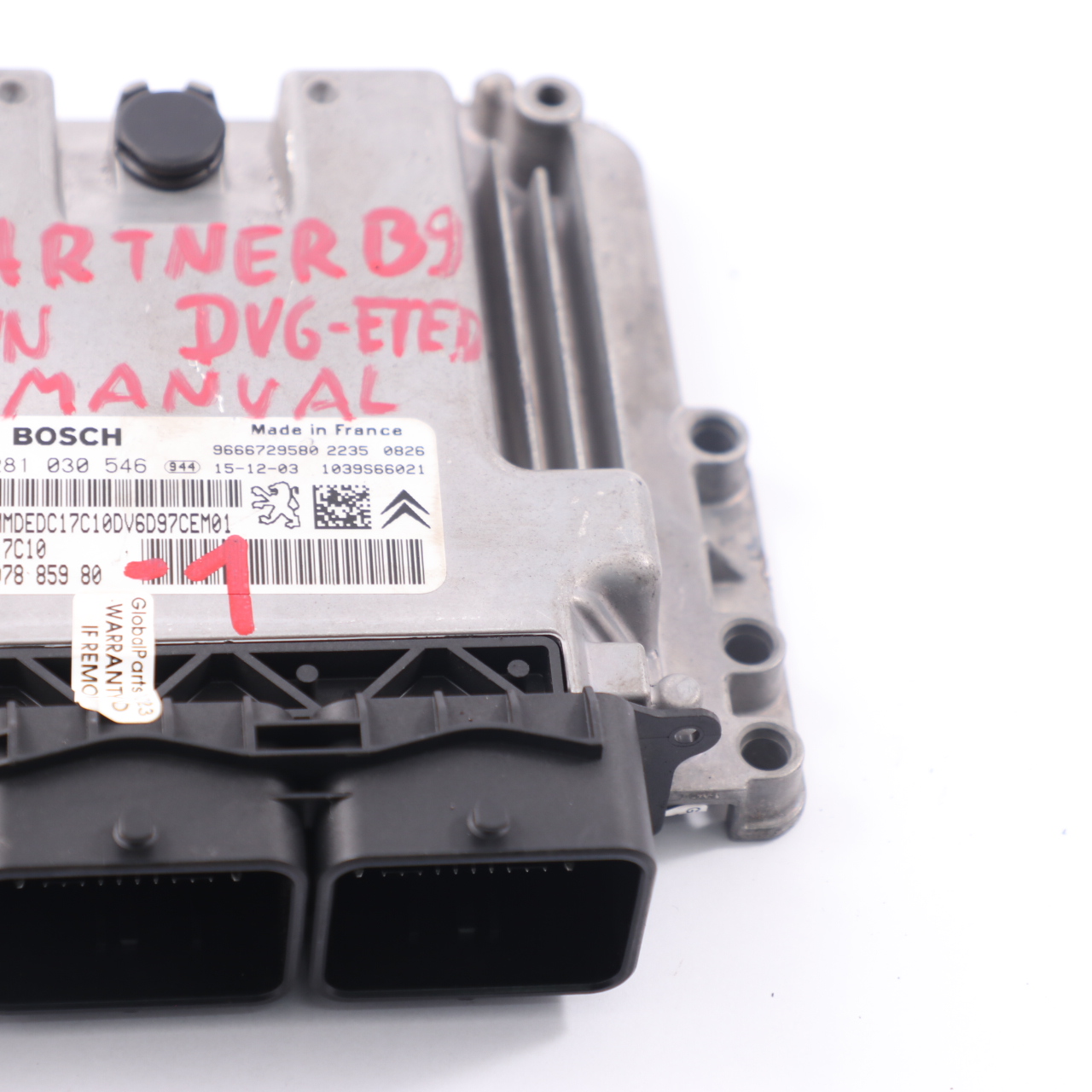 Peugeot Partner B9 9HN 1.6 Diesel Engine Control Unit Module ECU 9807885980