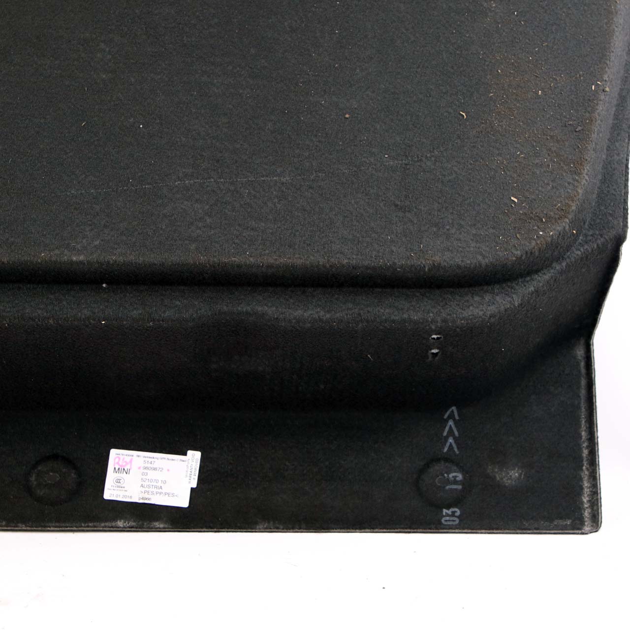 Trunk Floor Carpet Mini R61 Paceman Boot Trim Panel Luggage Compartment 9809872