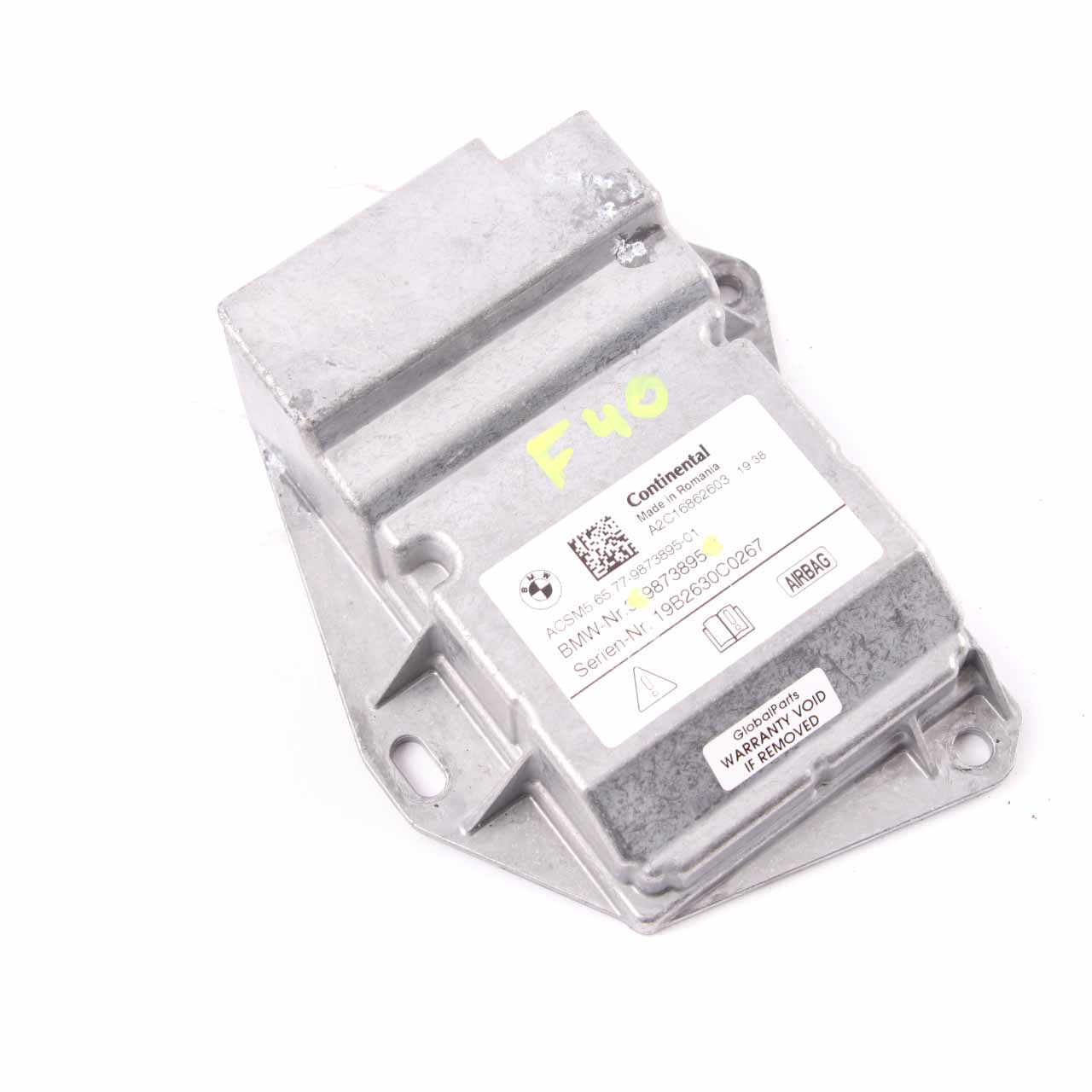 BMW F40 Safety Control Unit Air Module Bag ECU Continental 9873895