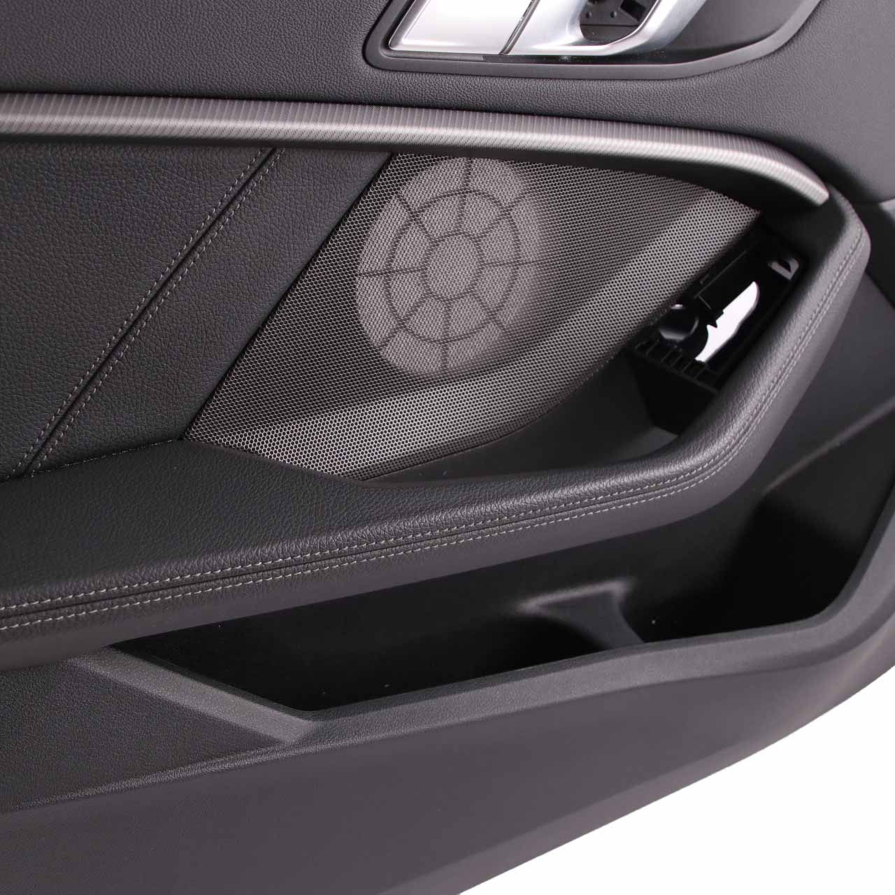 BMW F40 Door Card Front Left N/S Lining Trim Black Perforated Leather Dakota