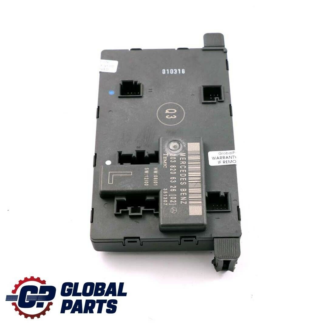 Mercedes-Benz C-Class W203 Door Control Module Front Left N/S A2038201585