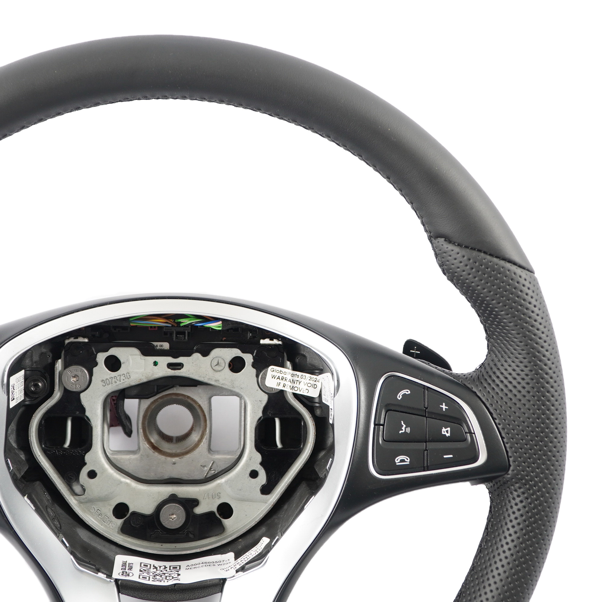 Steering Wheel Mercedes W205 C253 NEW Black Leather Multifunction Paddle Shift