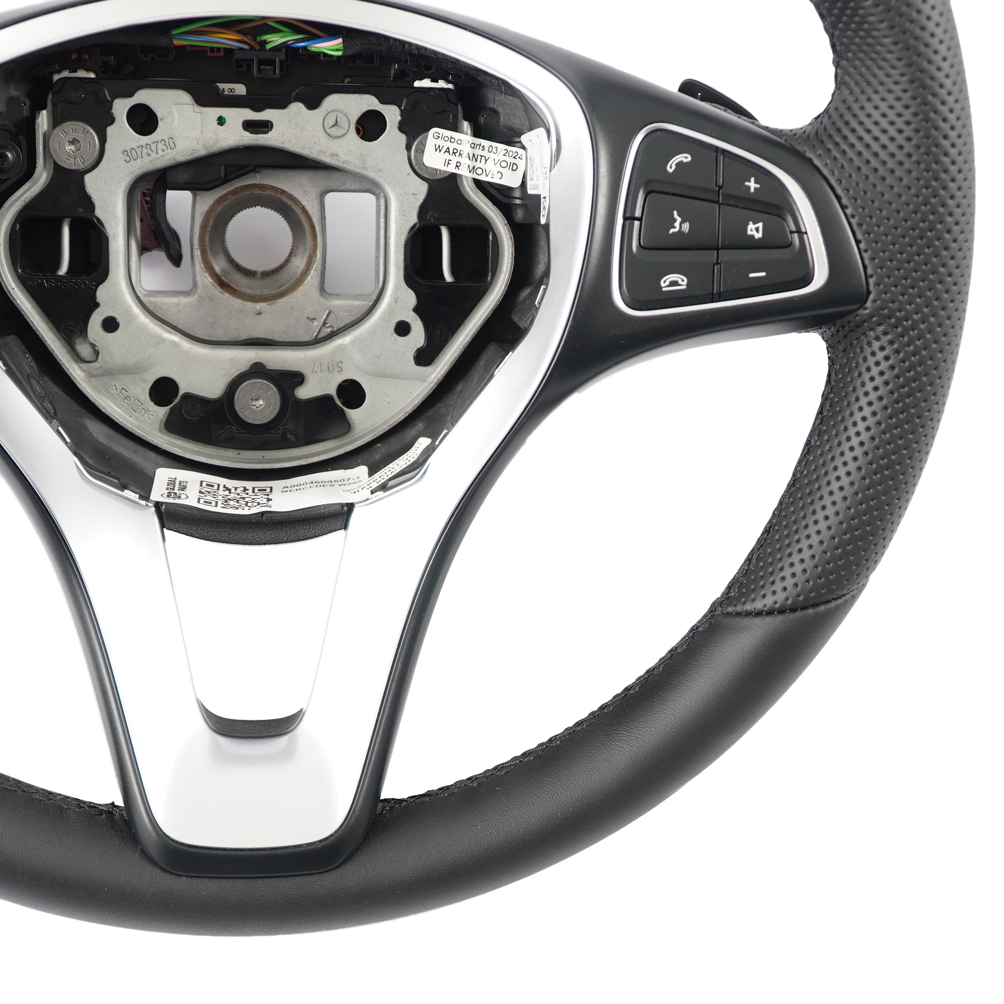 Steering Wheel Mercedes W205 C253 NEW Black Leather Multifunction Paddle Shift