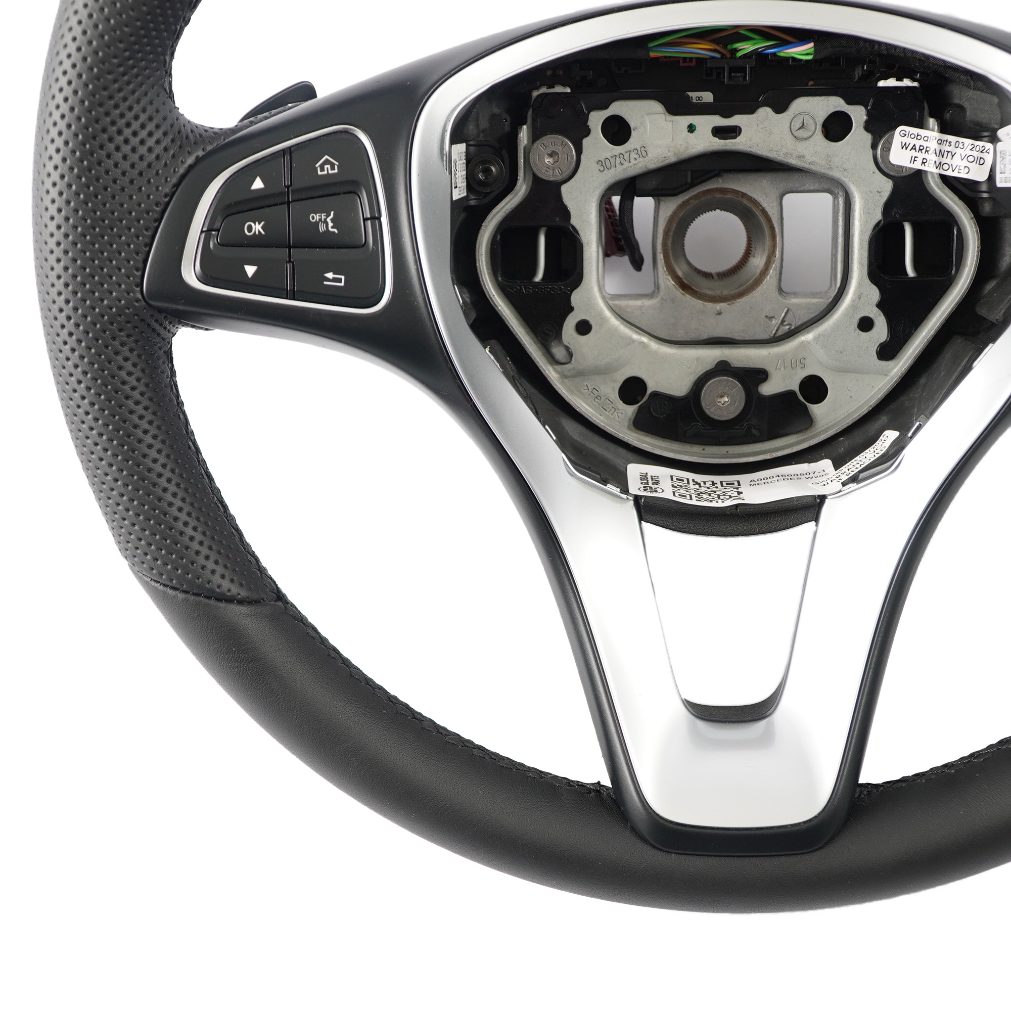 Steering Wheel Mercedes W205 C253 NEW Black Leather Multifunction Paddle Shift