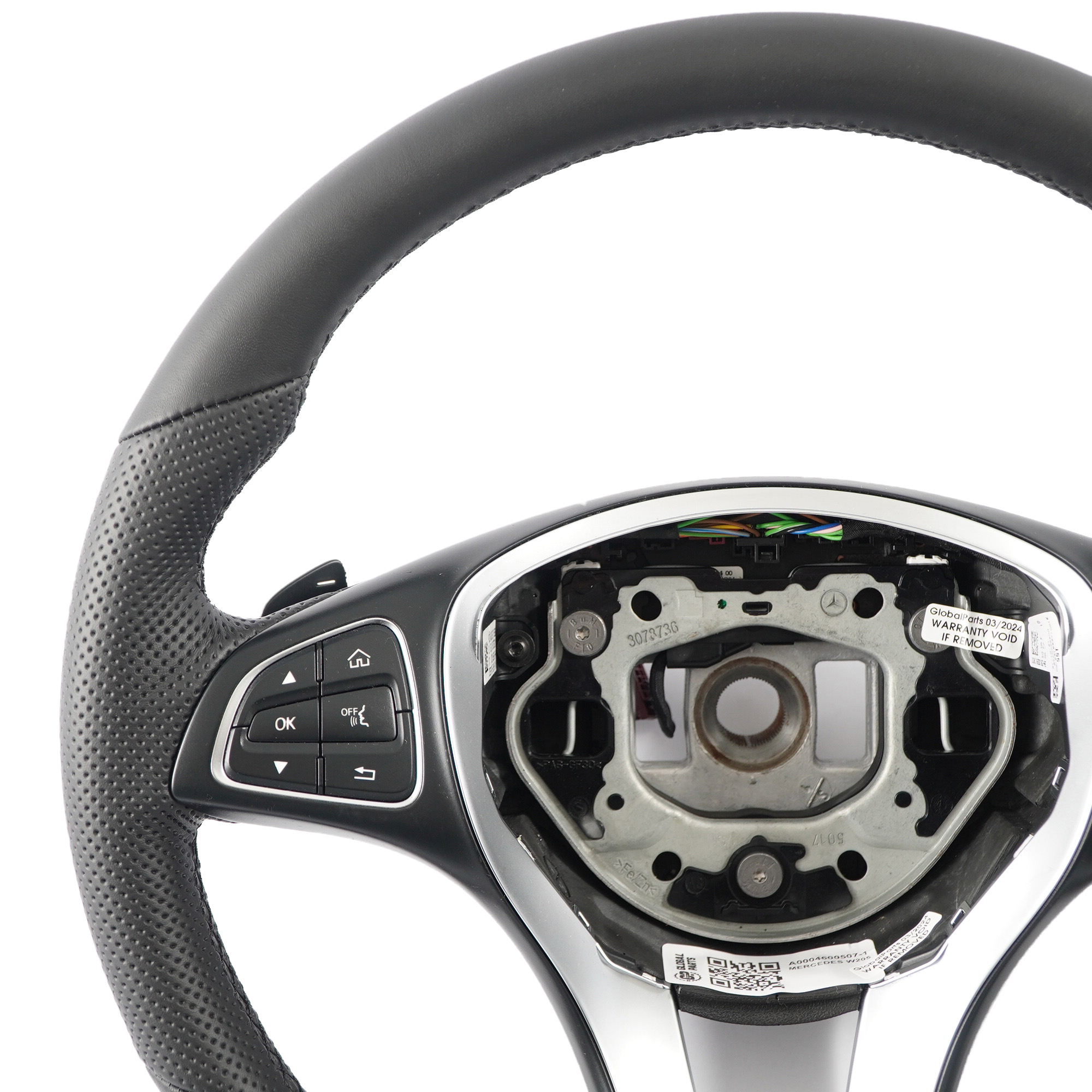 Steering Wheel Mercedes W205 C253 NEW Black Leather Multifunction Paddle Shift