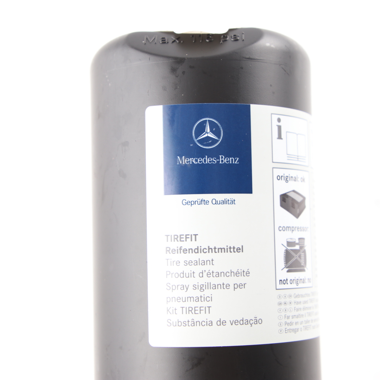 Mercedes W203 W212 CLS W219 Tyre Sealant Sealer Tirefit Container A0005830712