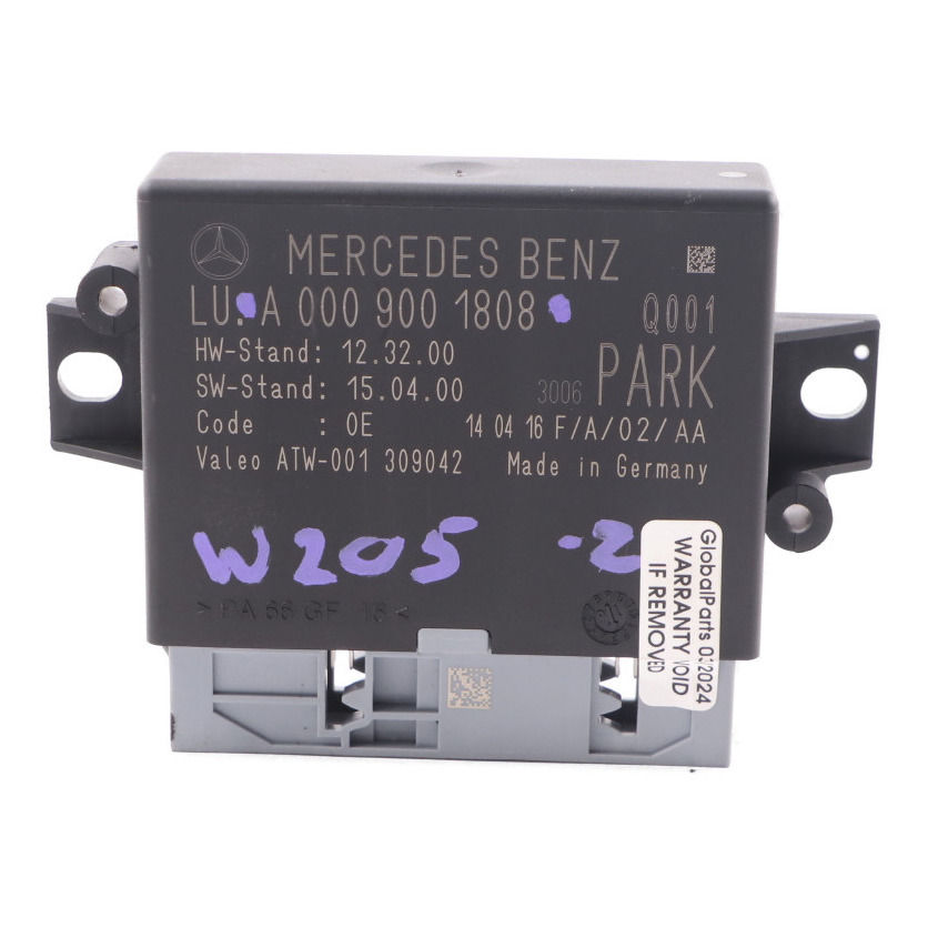 Mercedes W205 Park Assist PDC Trunk Control Unit Module A0009001808