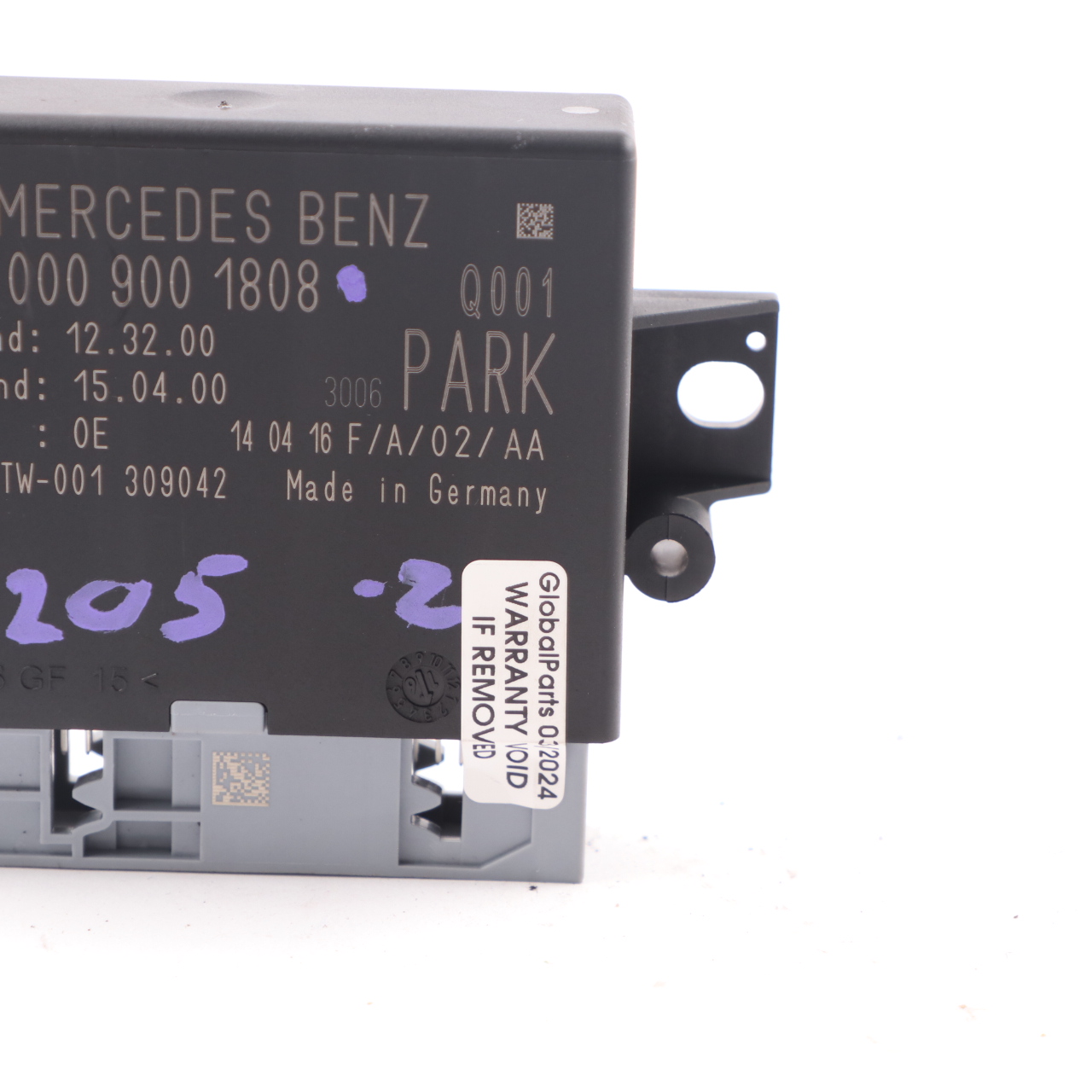 Mercedes W205 Park Assist PDC Trunk Control Unit Module A0009001808