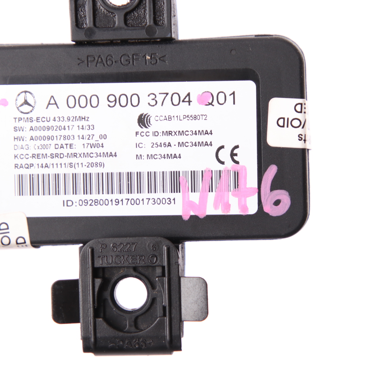 Mercedes W204 W212 Tyre Pressure Check Monitor Control Unit Module A0009003704