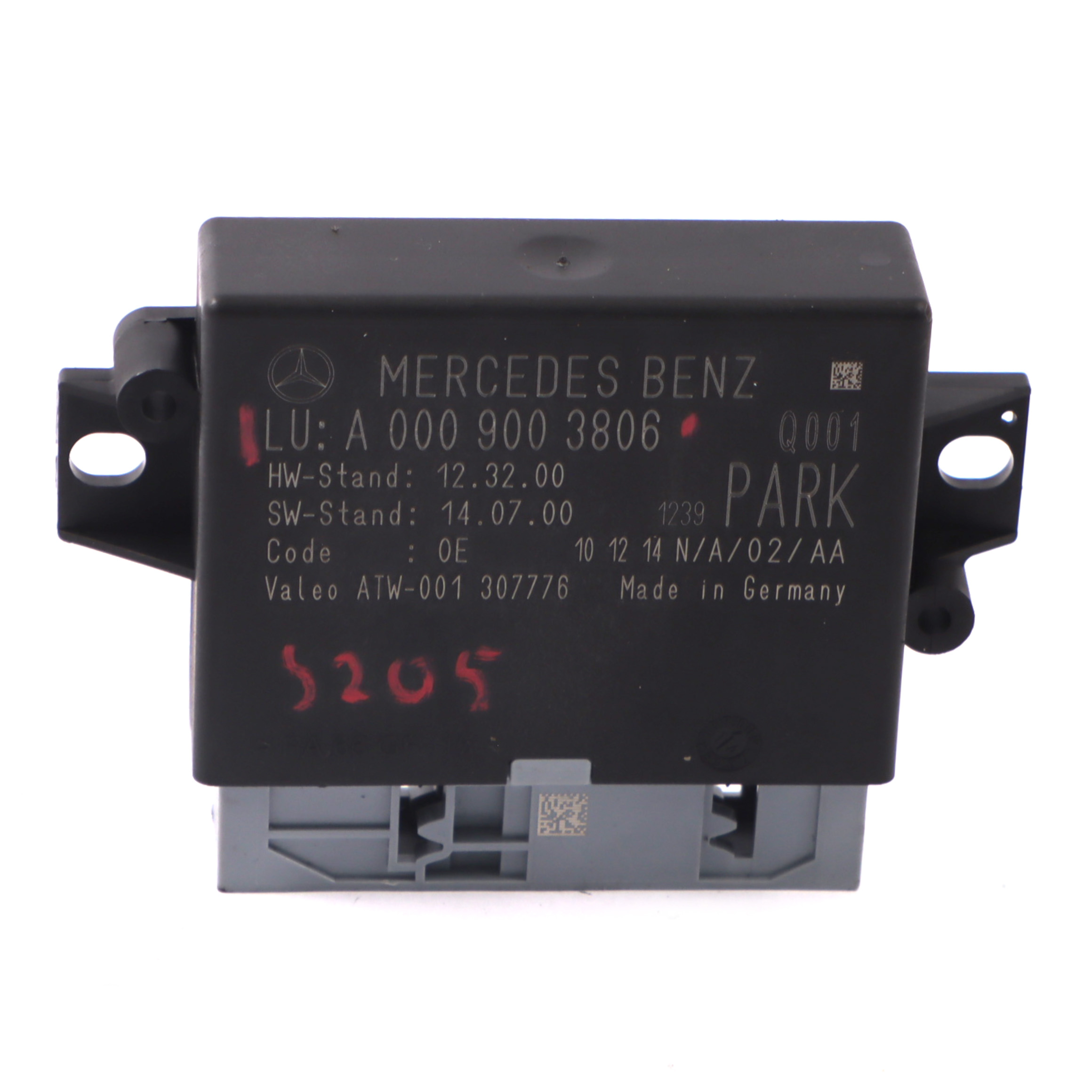 Mercedes W205 Park Parking Assist PDC Distance Control Unit Module A0009003806