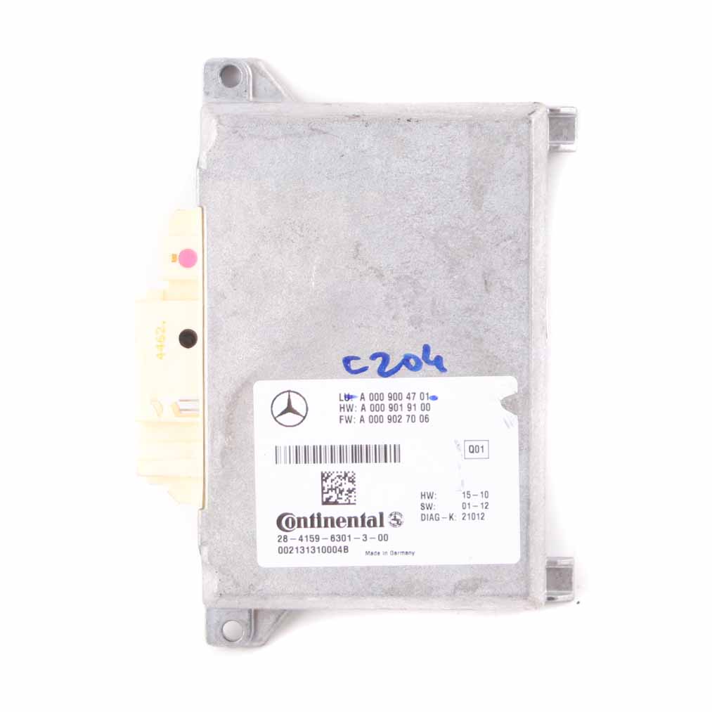 Distance Radar Module Mercedes C204 Distronic Control Unit ECU A0009004701