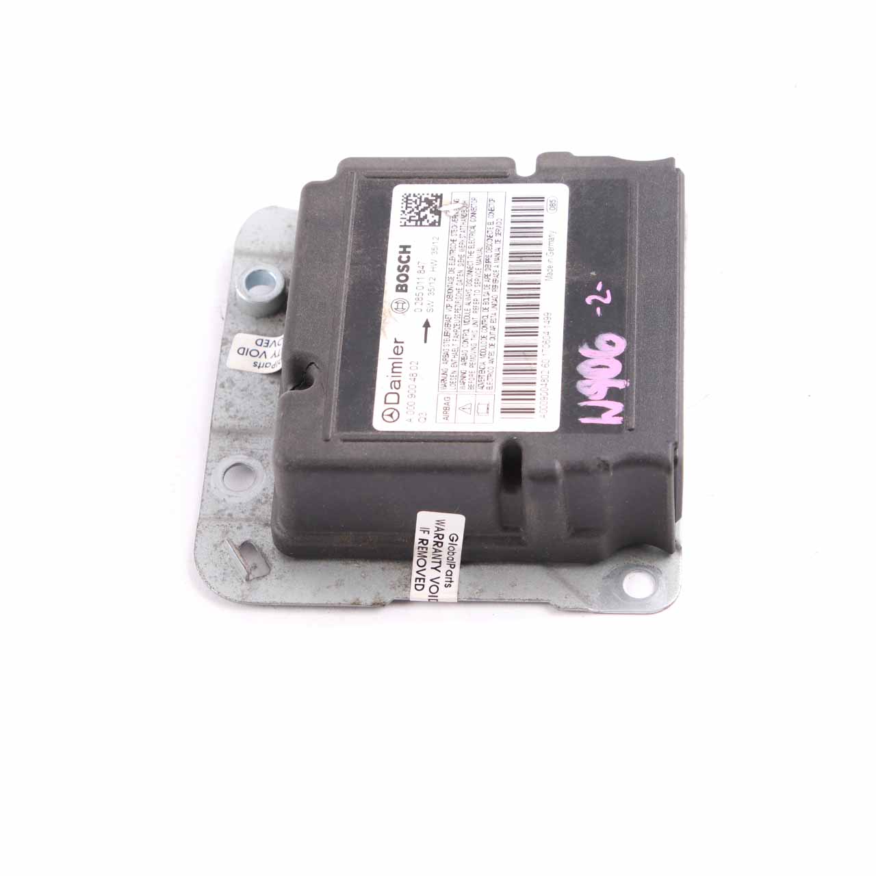 Airbag Module Mercedes W639 W906 ECU Control Unit Crash Impact A0009004802