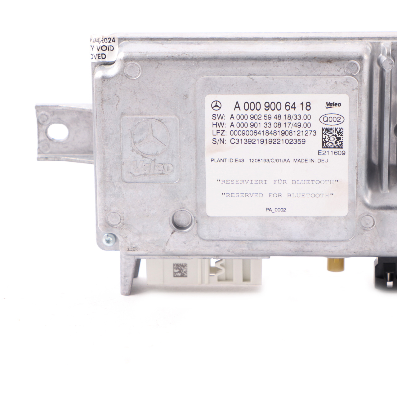 Mercedes W213 Parking Control Unit Module ECU Parktronic A0009006418 